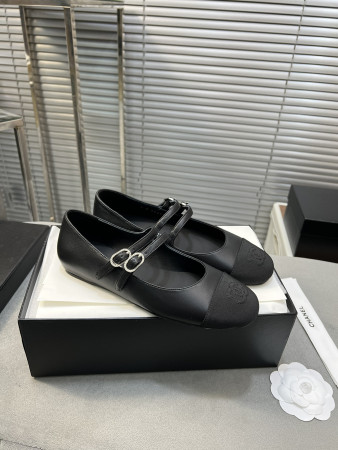 ua Ch*el mary janes lambskin & grosgrain