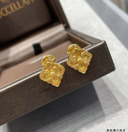 Buccellati Small Laser Yellow Opéra Series Stud Earrings