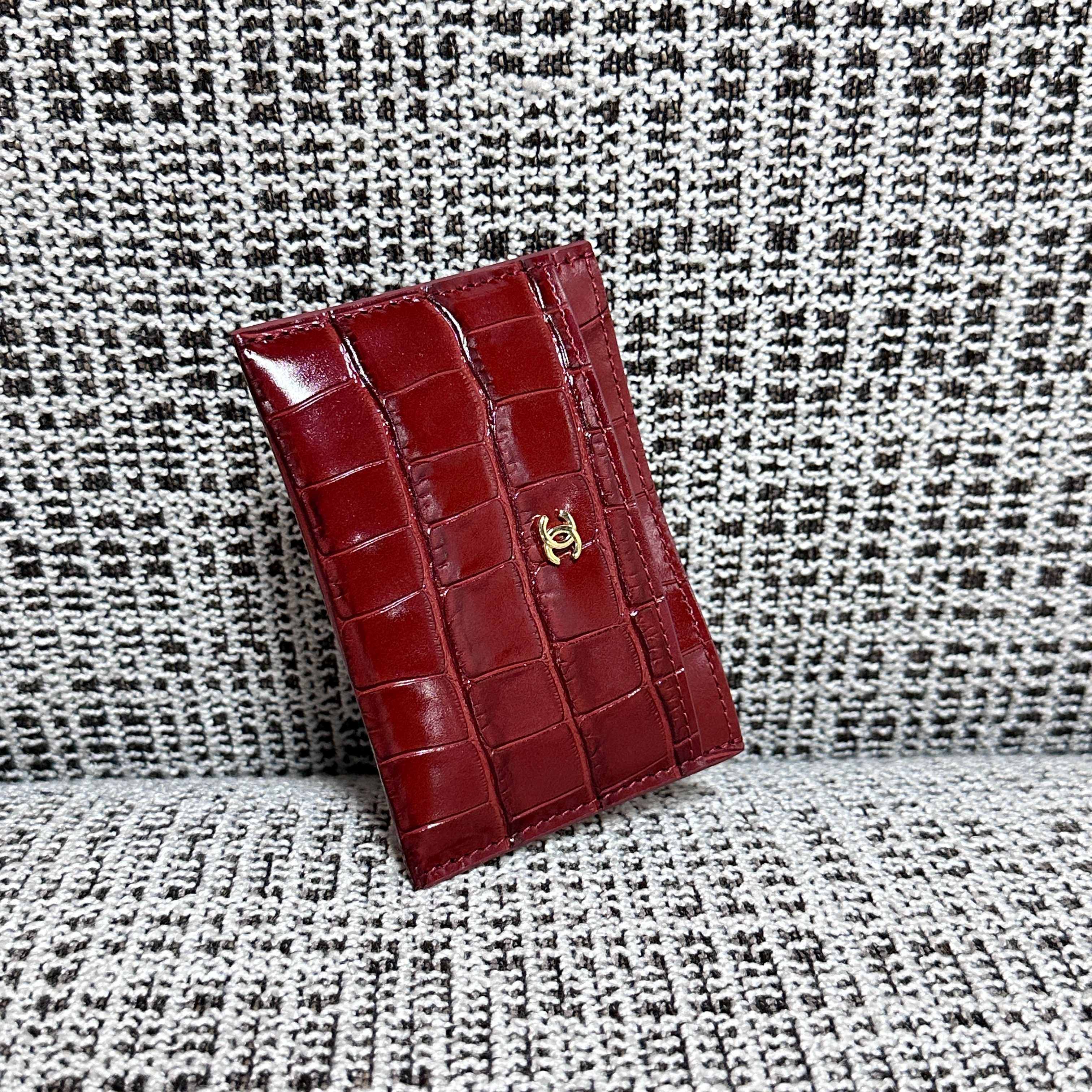Ch*el card case ap5397 11.5x7.5x0.5cm