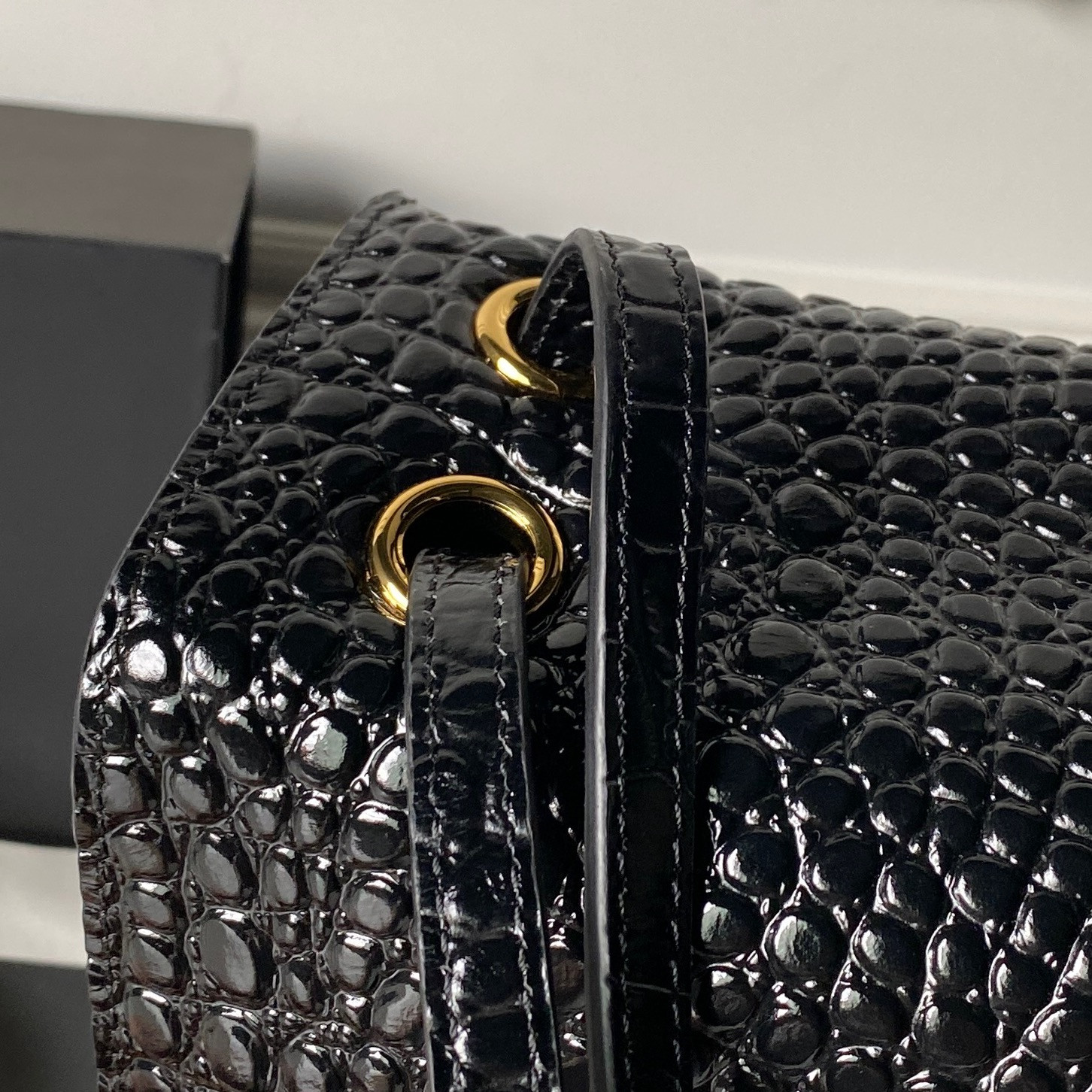 Ch*el maxi flap bag gold hardware as6233 26x38.5x11cm