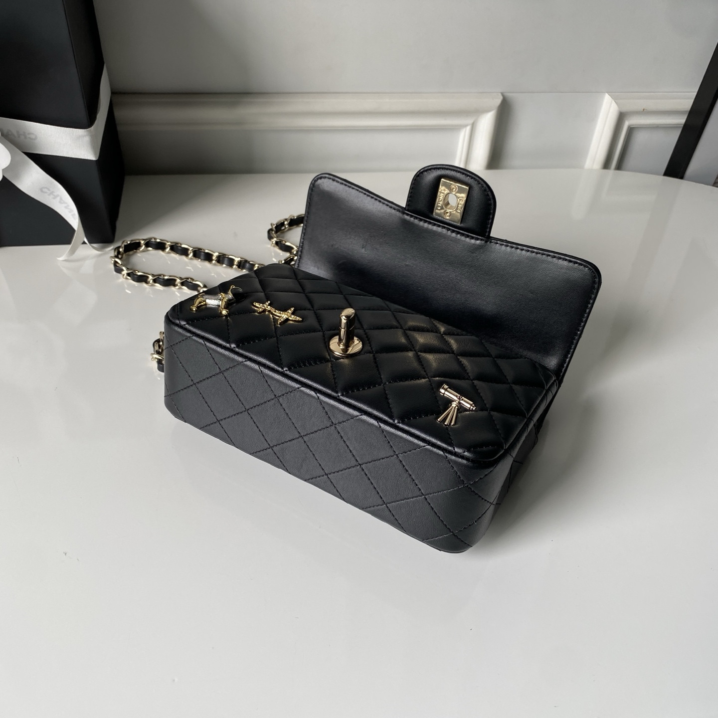 Ch*el mini flap bag a01116 20x12x6cm