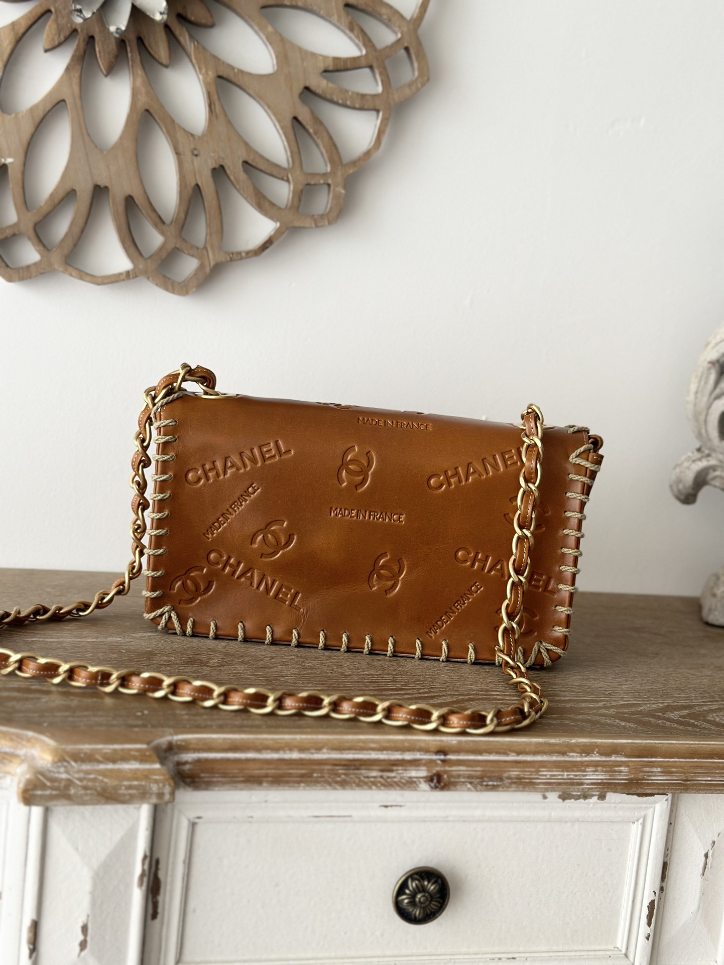 Ch*el flap bag 25x14x6cm
