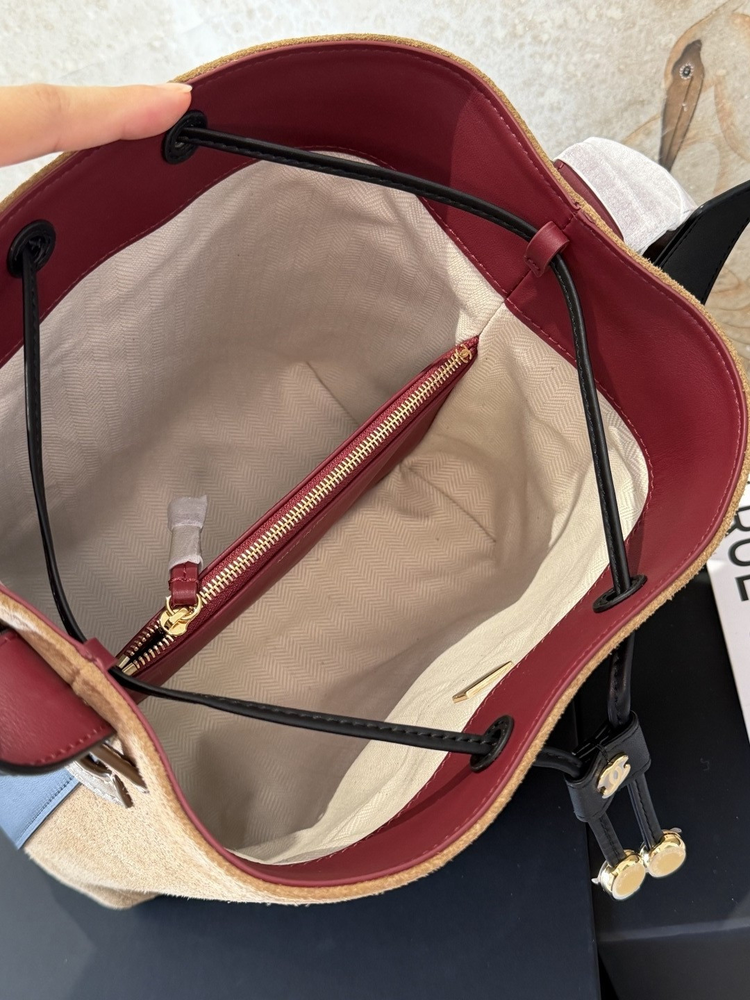 Ch*el bucket bag as6357 23x23x14.5cm