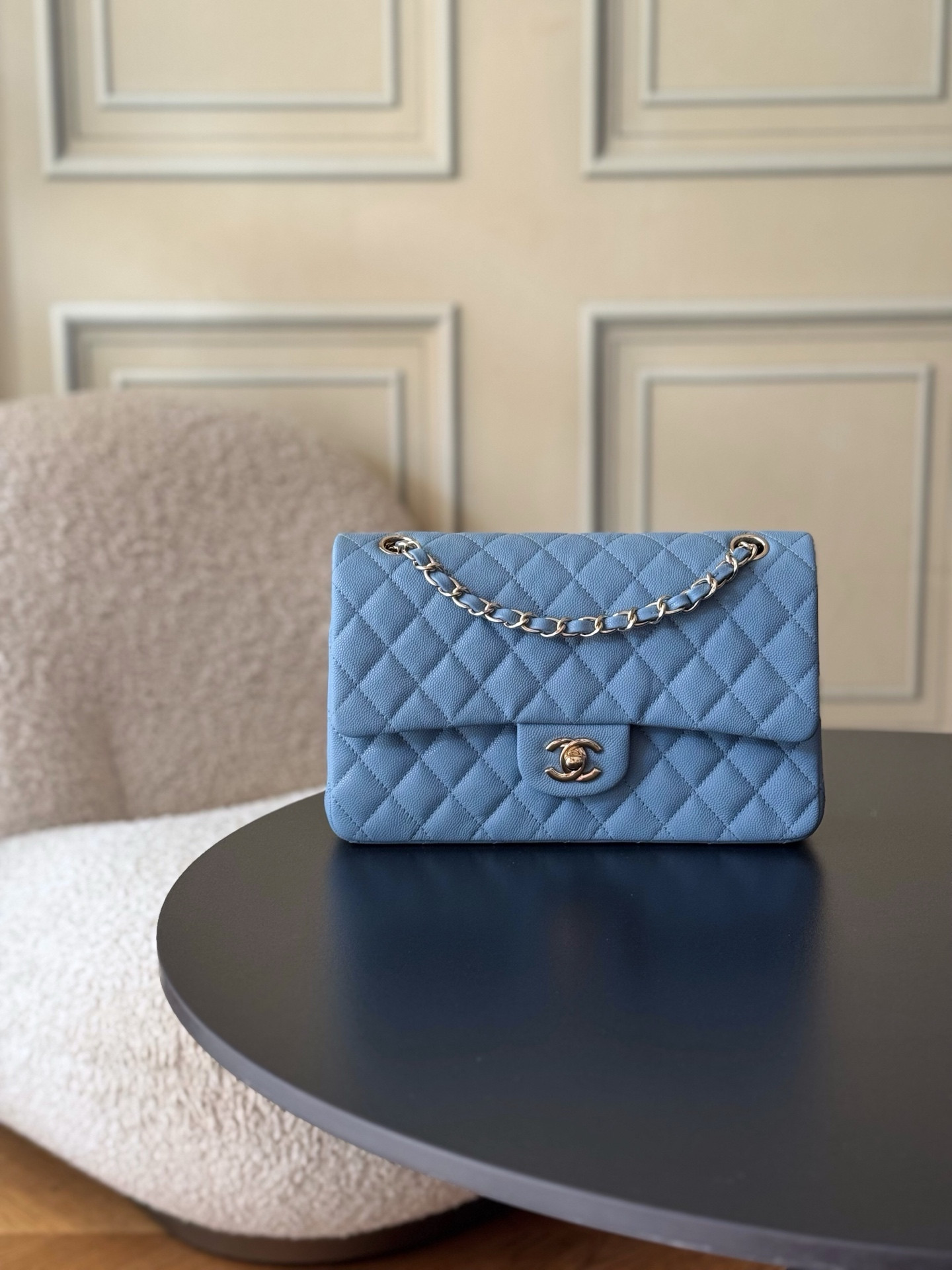 Ch*el classic flap handbag cf 25.5x15.5x6.5cm