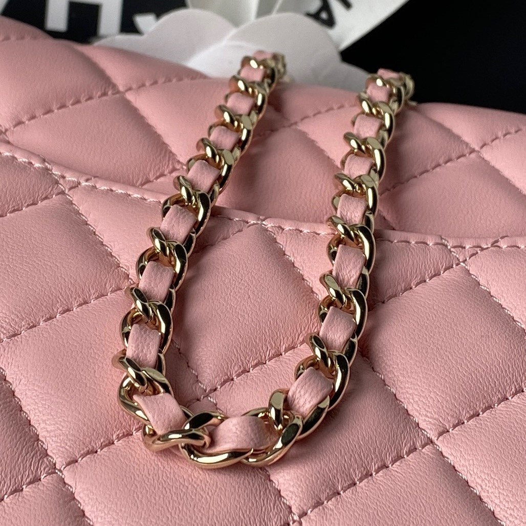 Ch*el classic flap handbag cf as5756 14.5x23.5x7cm