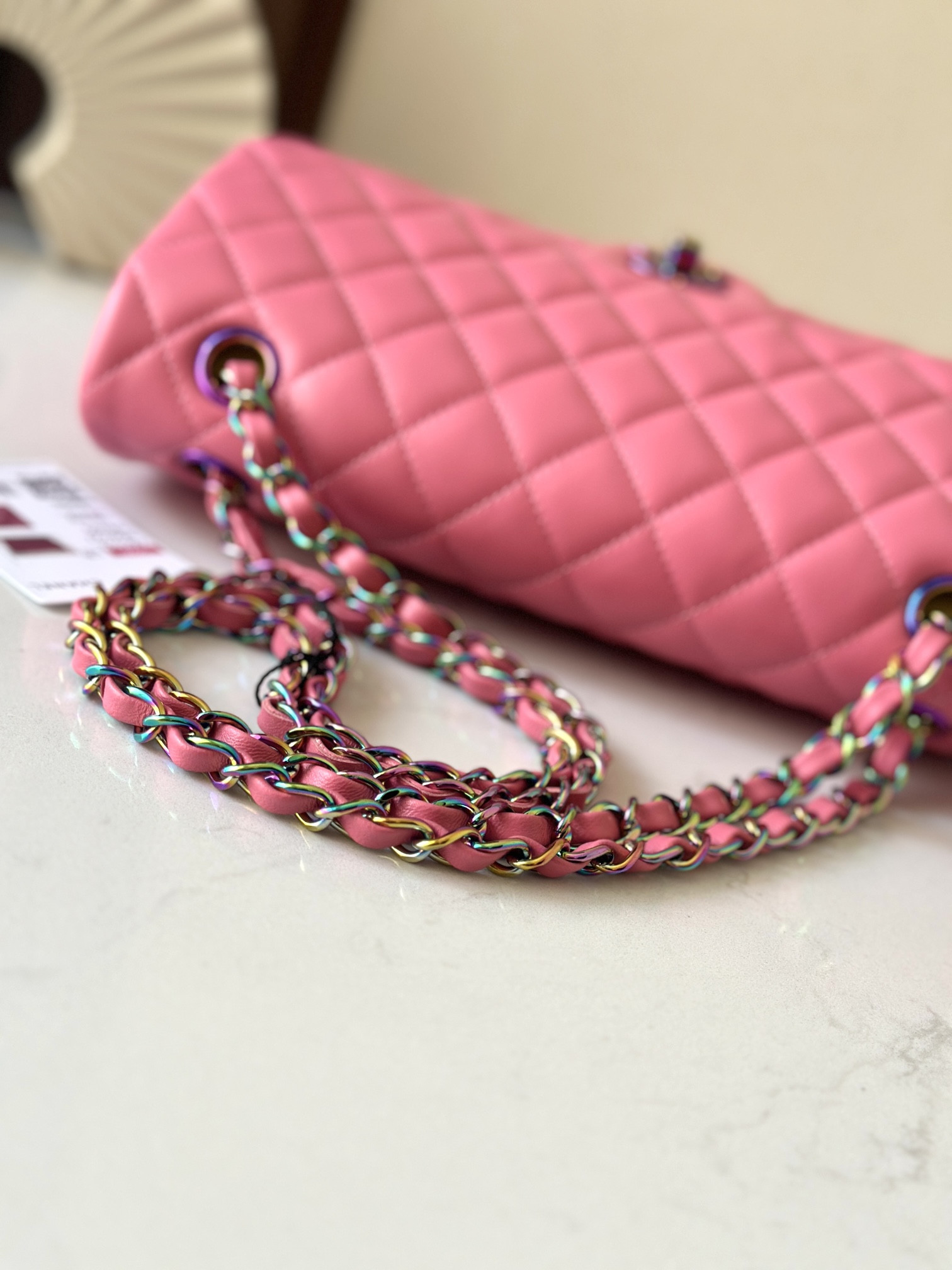Ch*el classic flap handbag cf 25.5x15x6cm