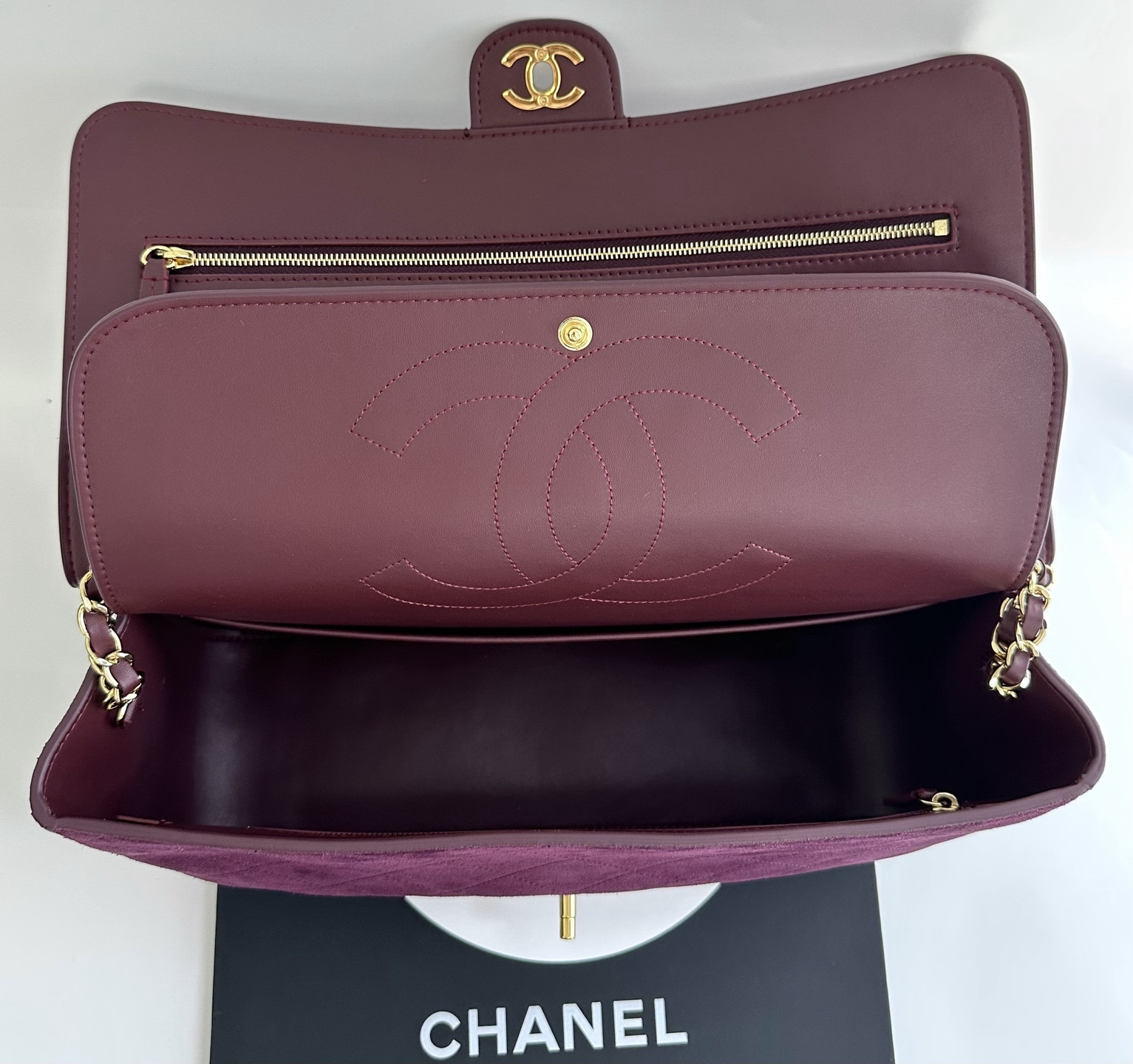 Ch*el maxi flap handbag as6281 19.5x32x10cm