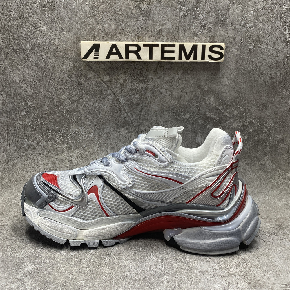 Balenciga Runner White Grey Red