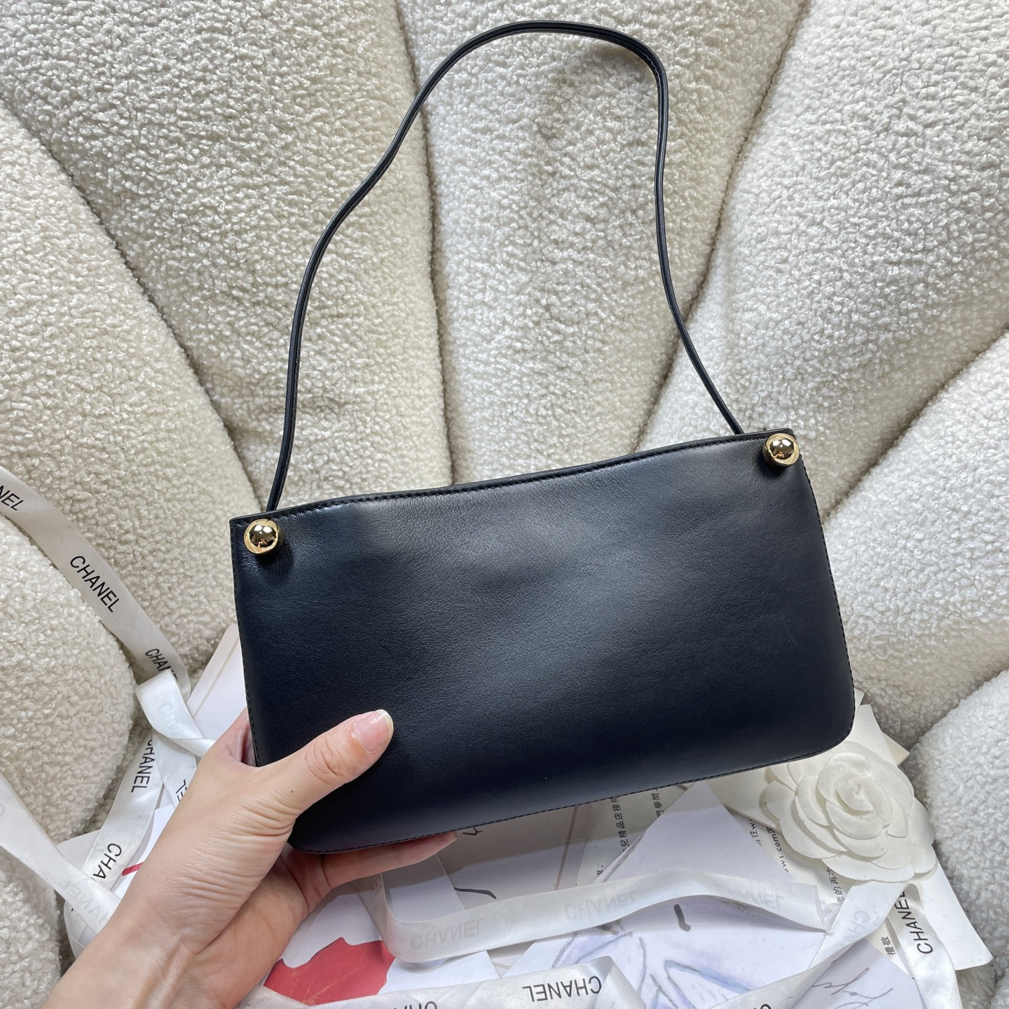 Ch*el hobo bag 25x14x4cm