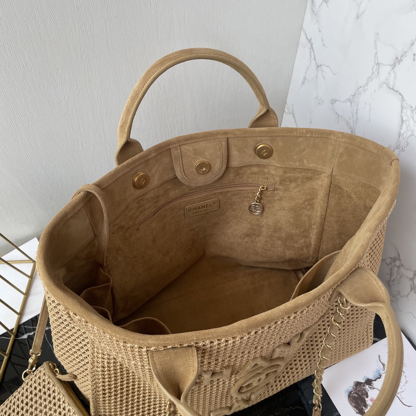 Ch*el shopping bag 38x30x22cm
