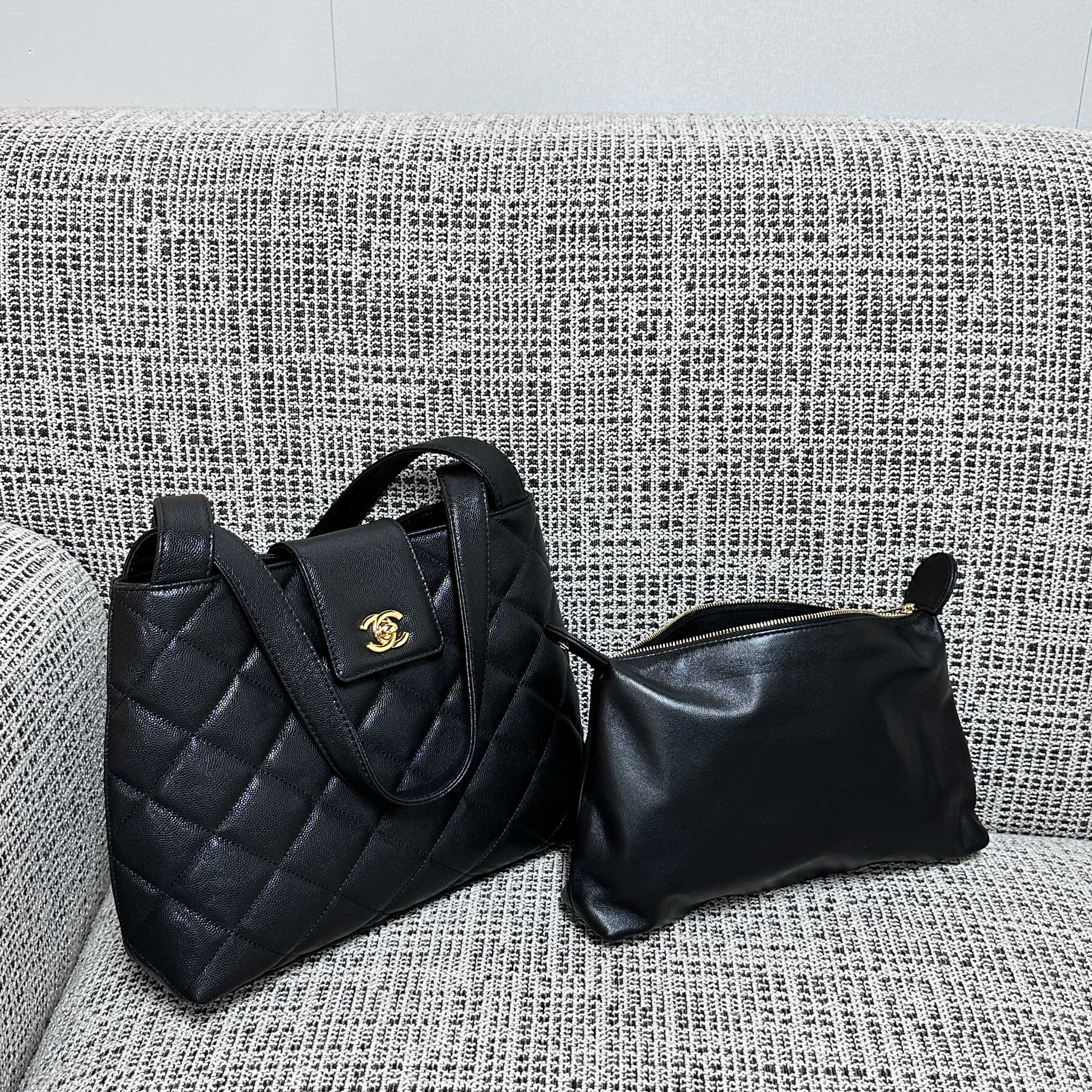 Ch*el shoulder tote bag 29x10x23.5cm