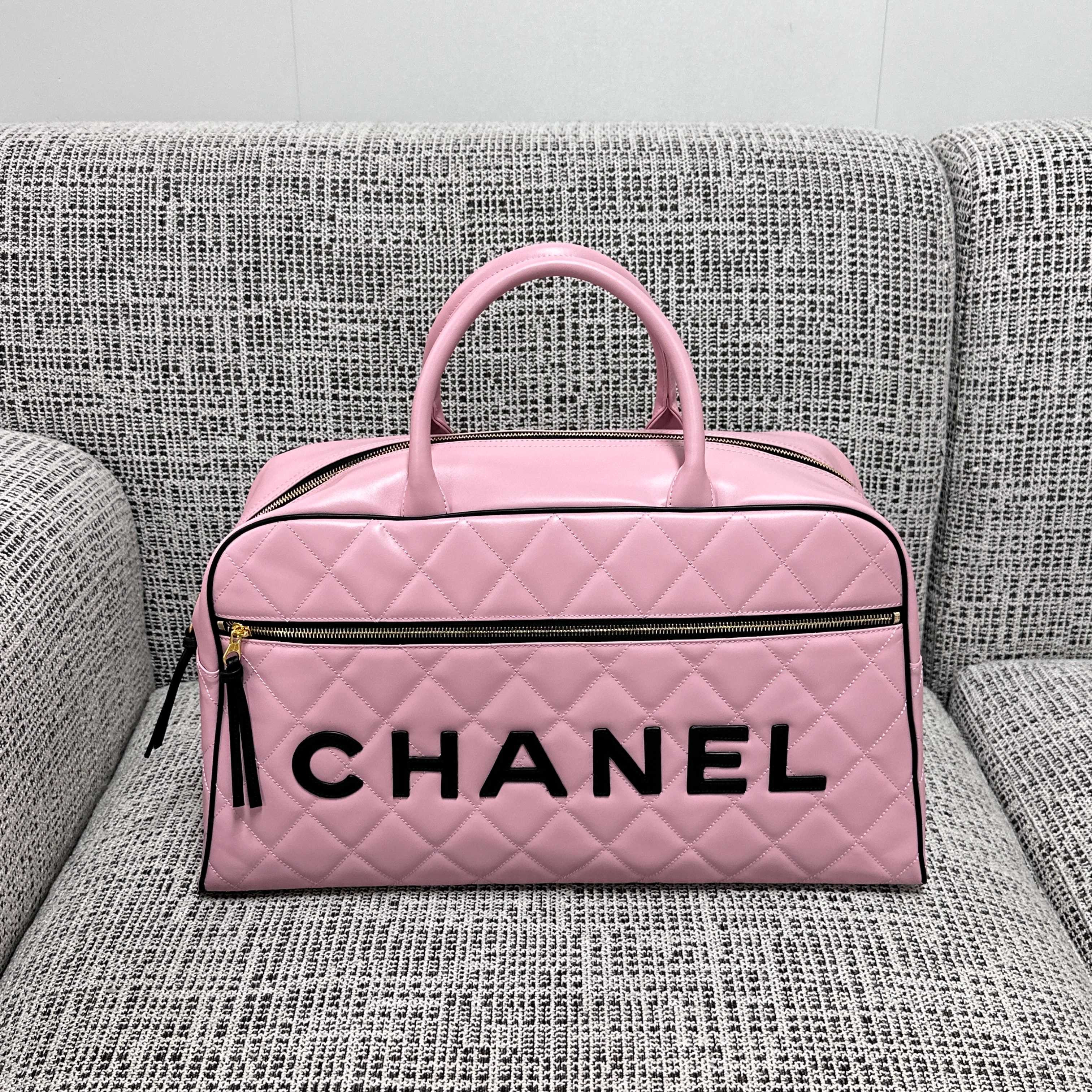 Ch*el boston bowling bag without box 46cm