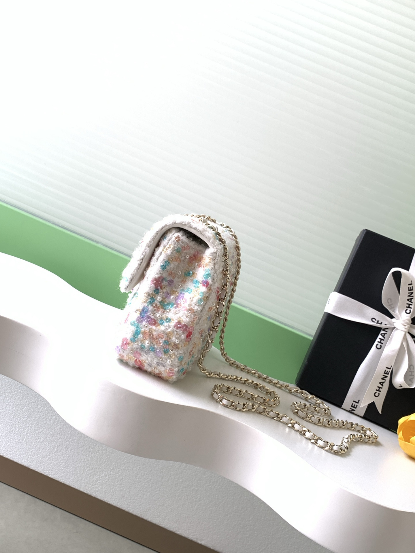 Ch*el flap bag 20x14x7cm