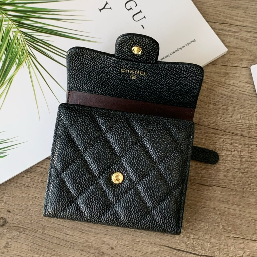Ch*el wallet 10.5x11.5x3cm