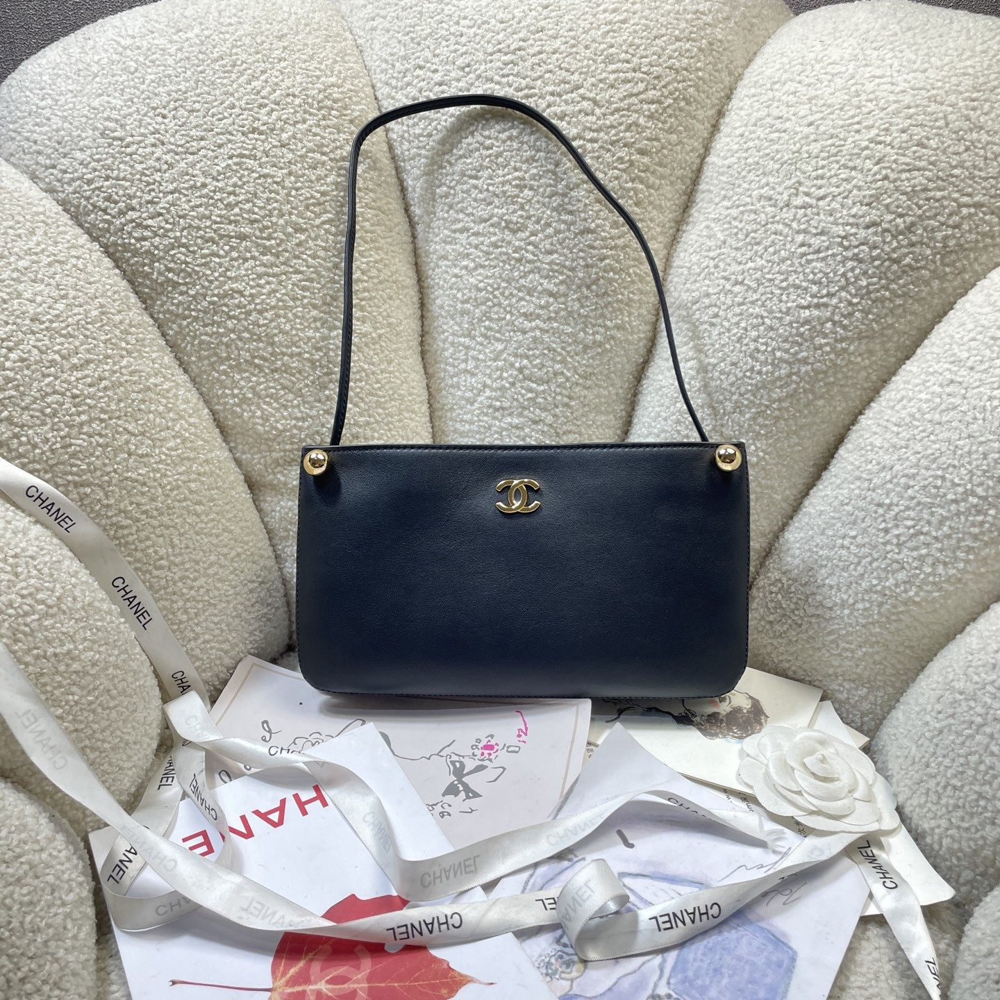 Ch*el hobo bag 25x14x4cm