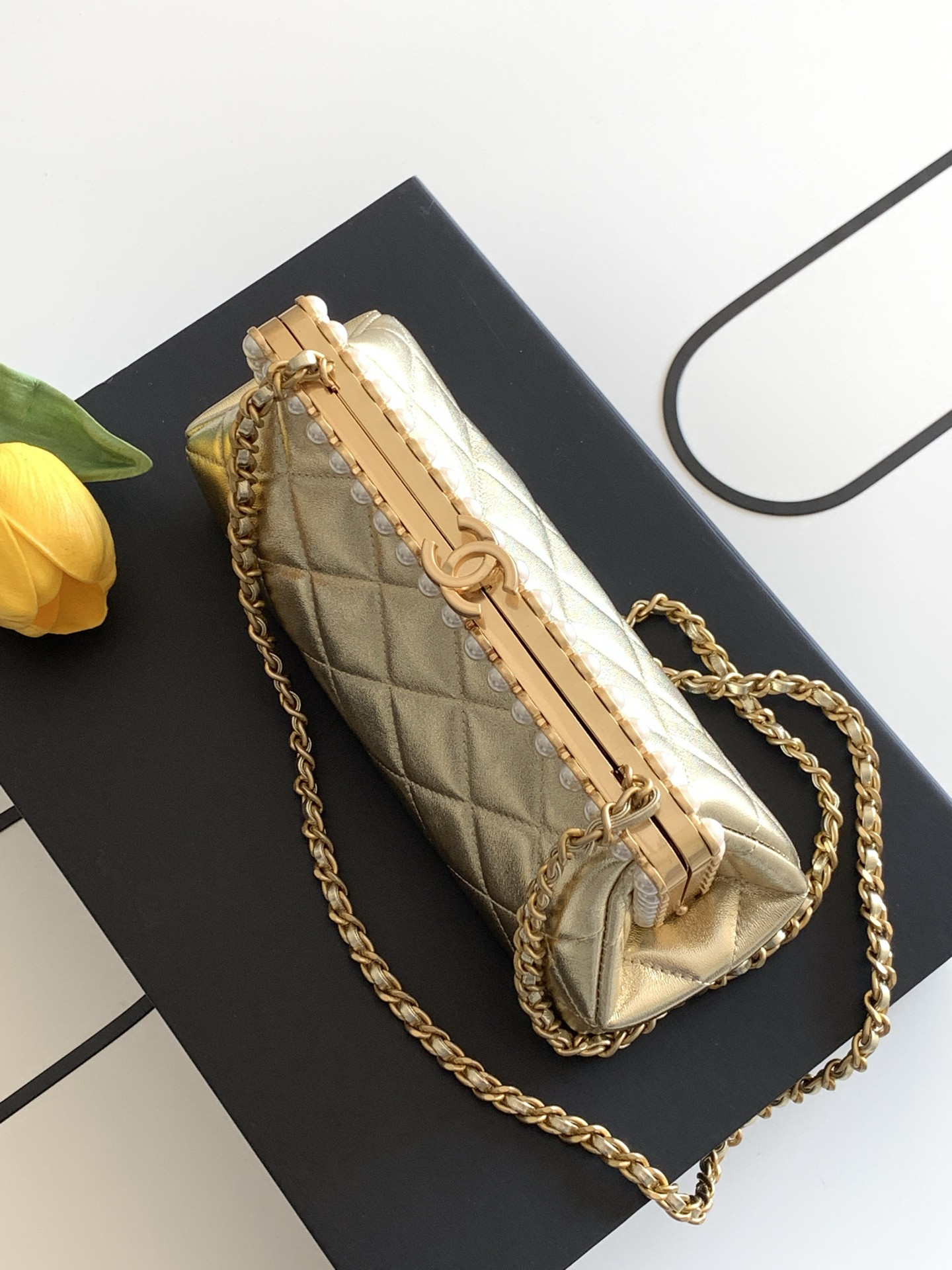 Ch*el clutch as5912 10x20x7cm