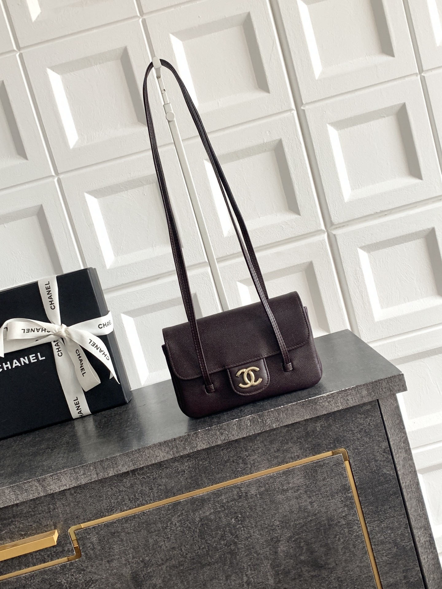 Ch*el flap bag 11.5x17x5cm