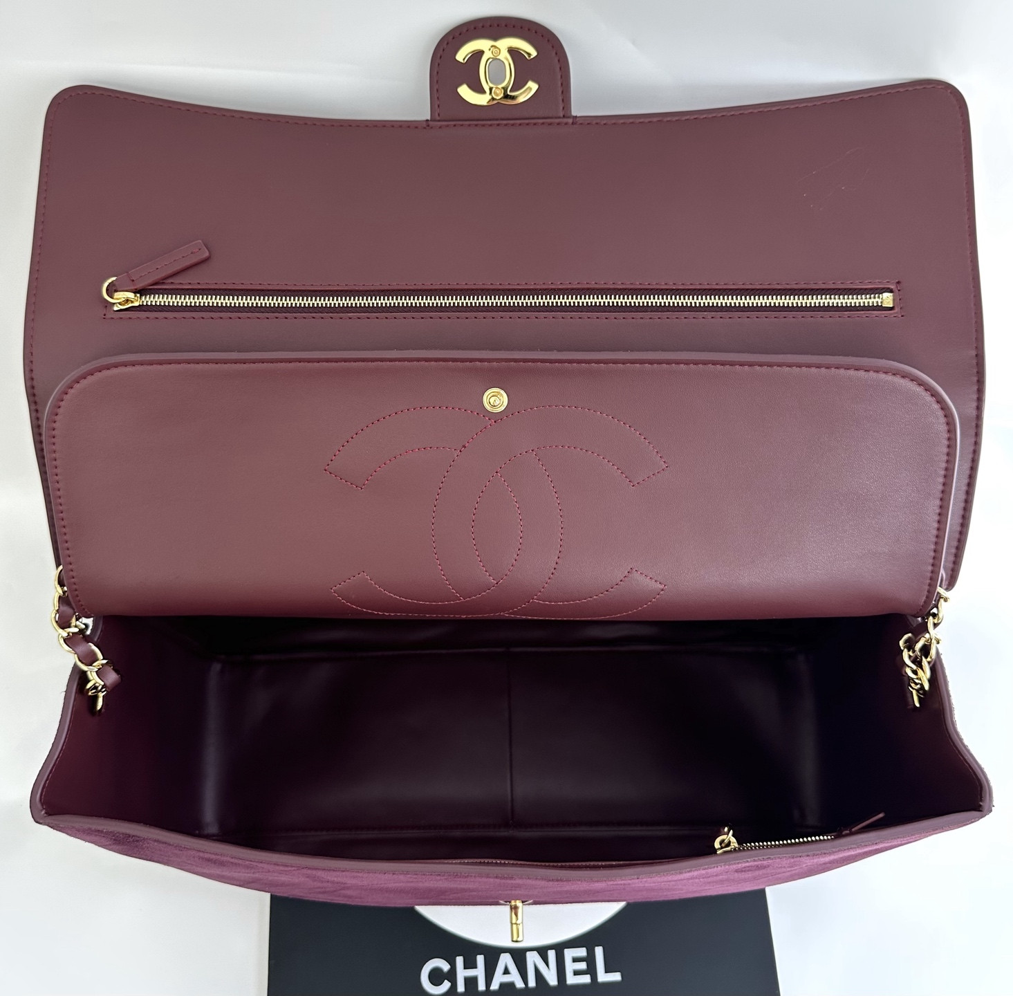 Ch*el flap bag as6234 38.5x26x11cm