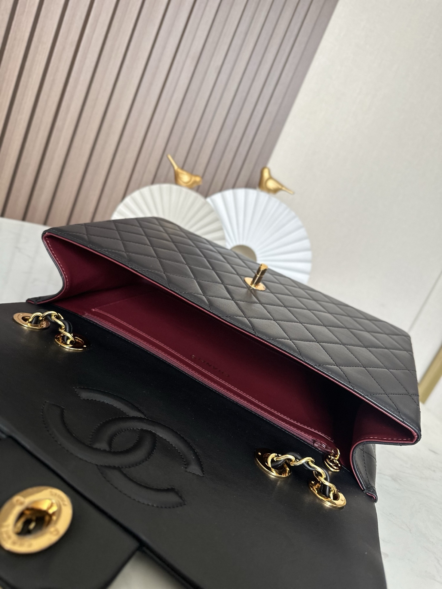 Ch*el flap bag 34x22x10cm