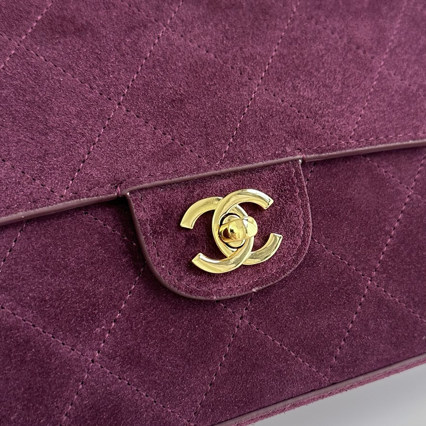 Ch*el flap bag as6234 38.5x26x11cm