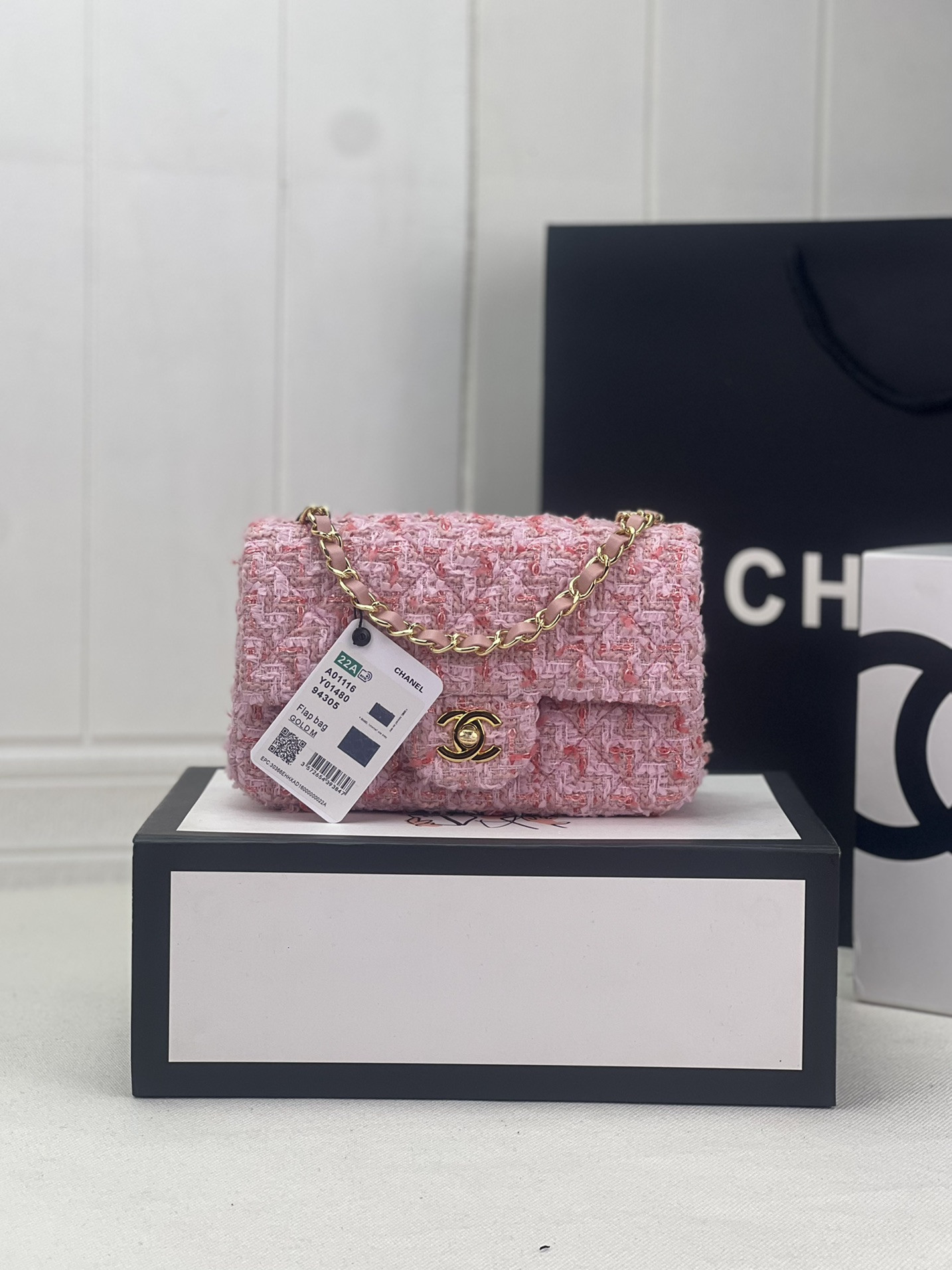 Ch*el classic flap bag 20x12x6cm