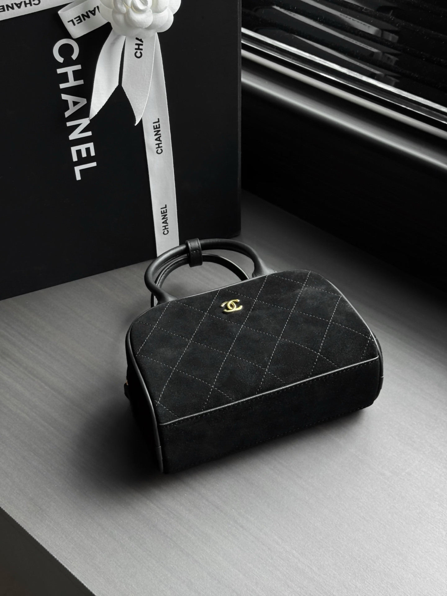 Ch*el bowling clutch ap5528 13x21x9cm