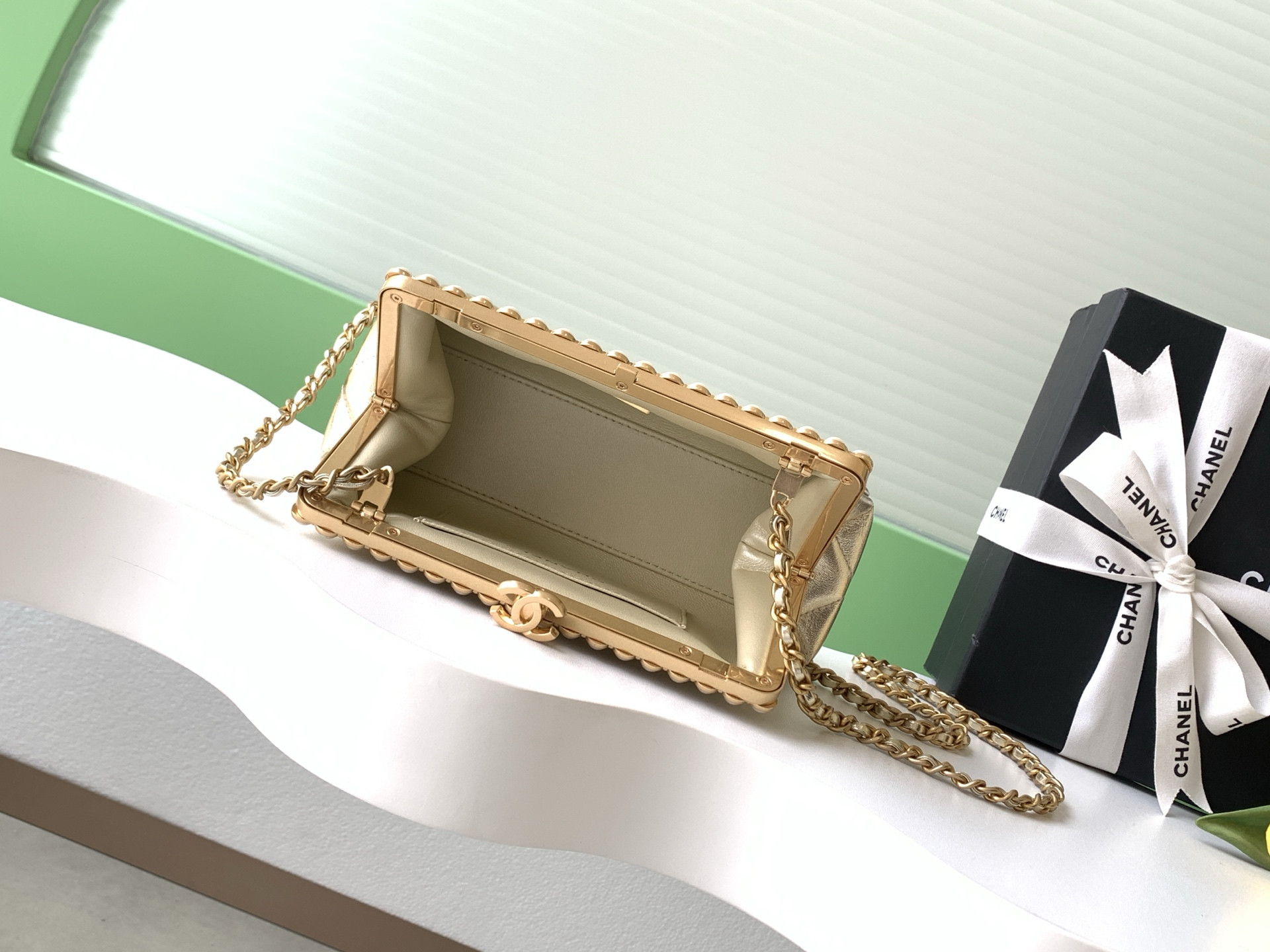 Ch*el clutch as5912 10x20x7cm