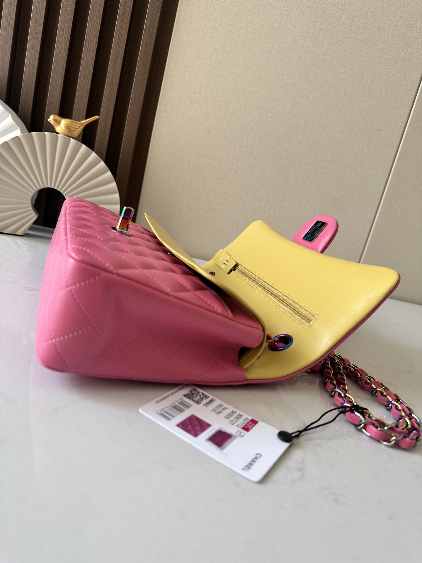 Ch*el classic flap handbag cf 25.5x15x6cm