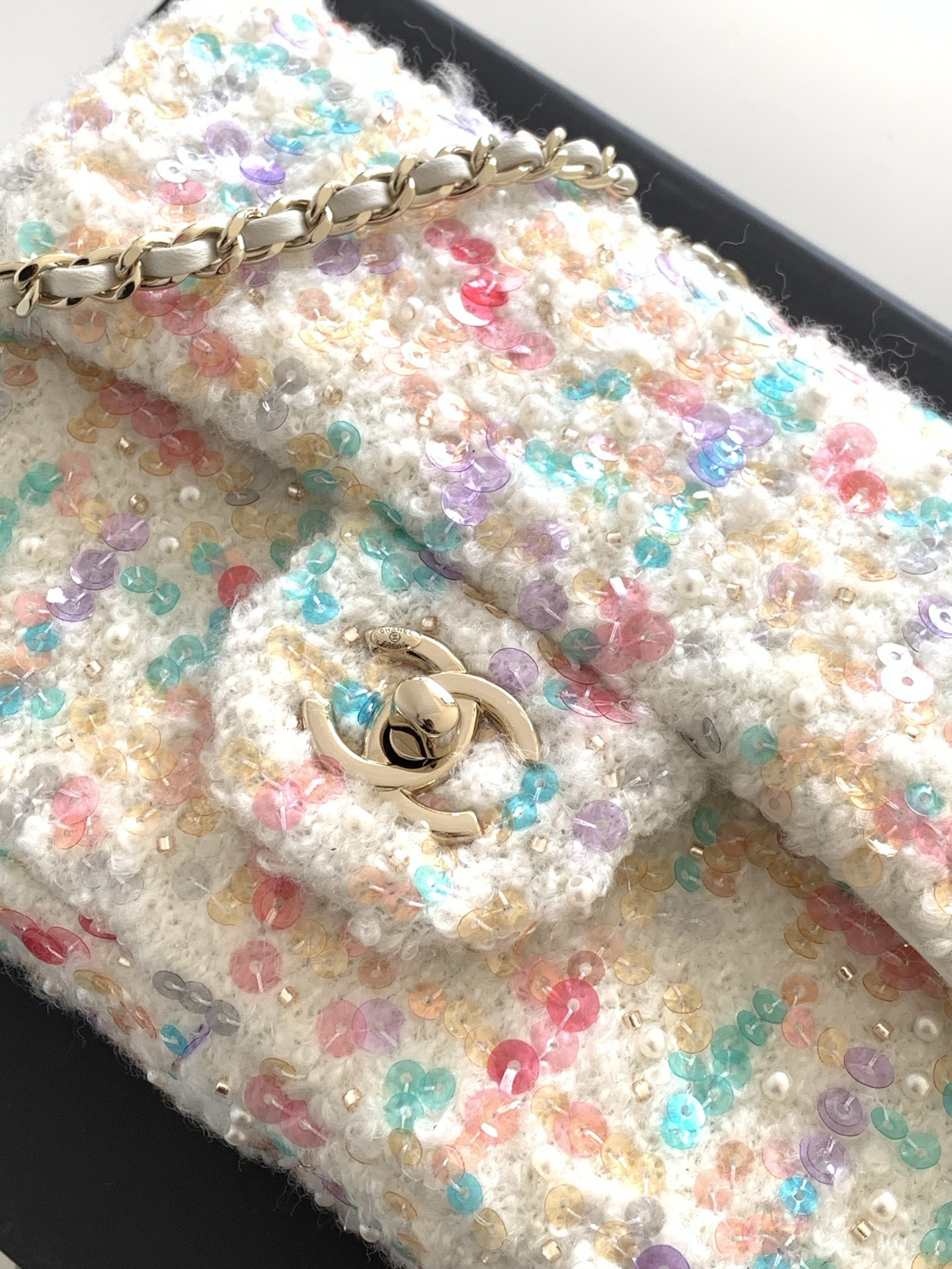 Ch*el flap bag 20x14x7cm