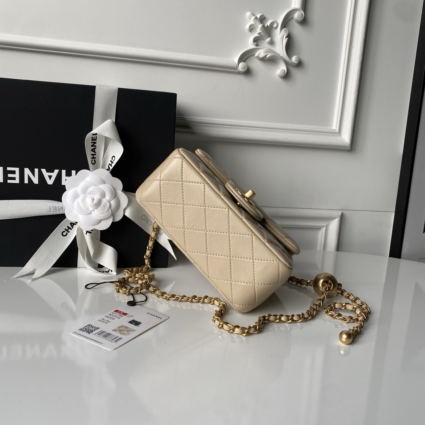 Ch*el mini flap bag 13.5x17x8cm