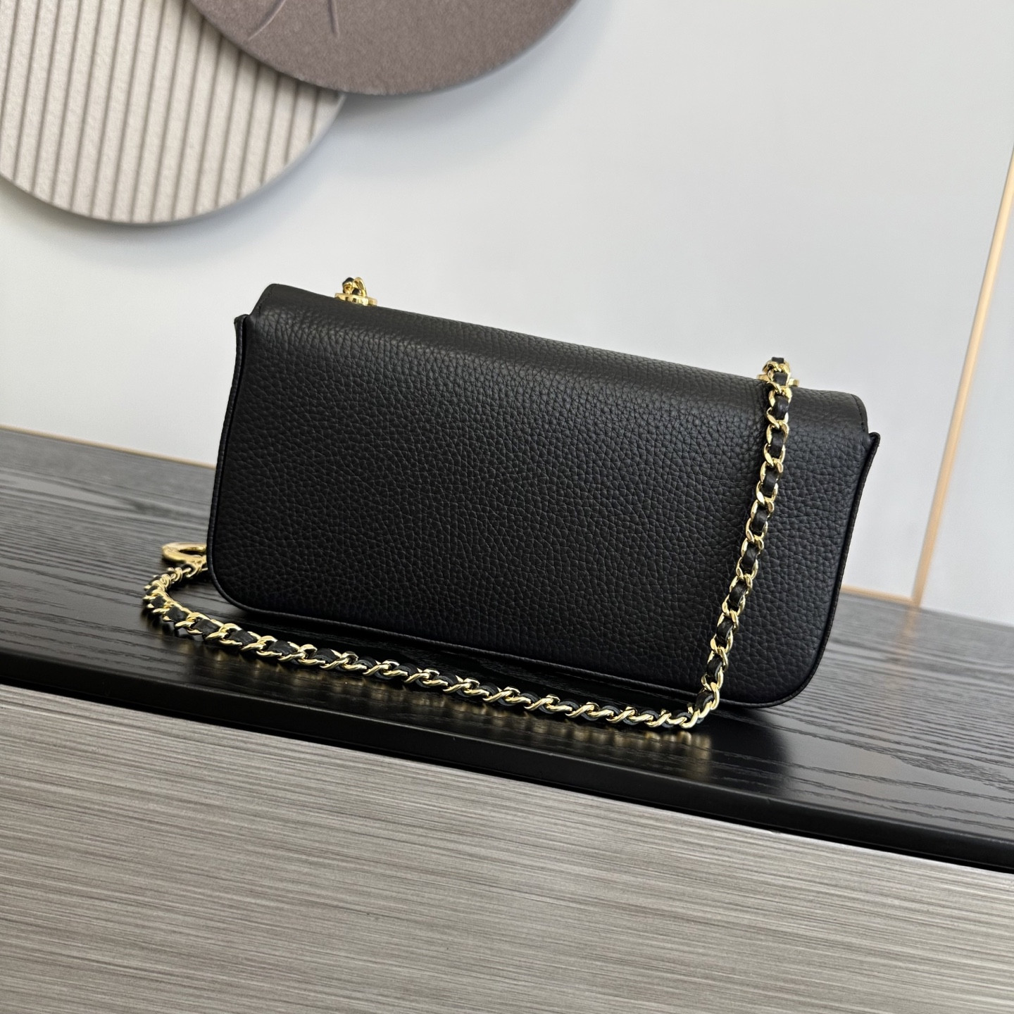Ch*el flap bag as6340 12x22x4cm