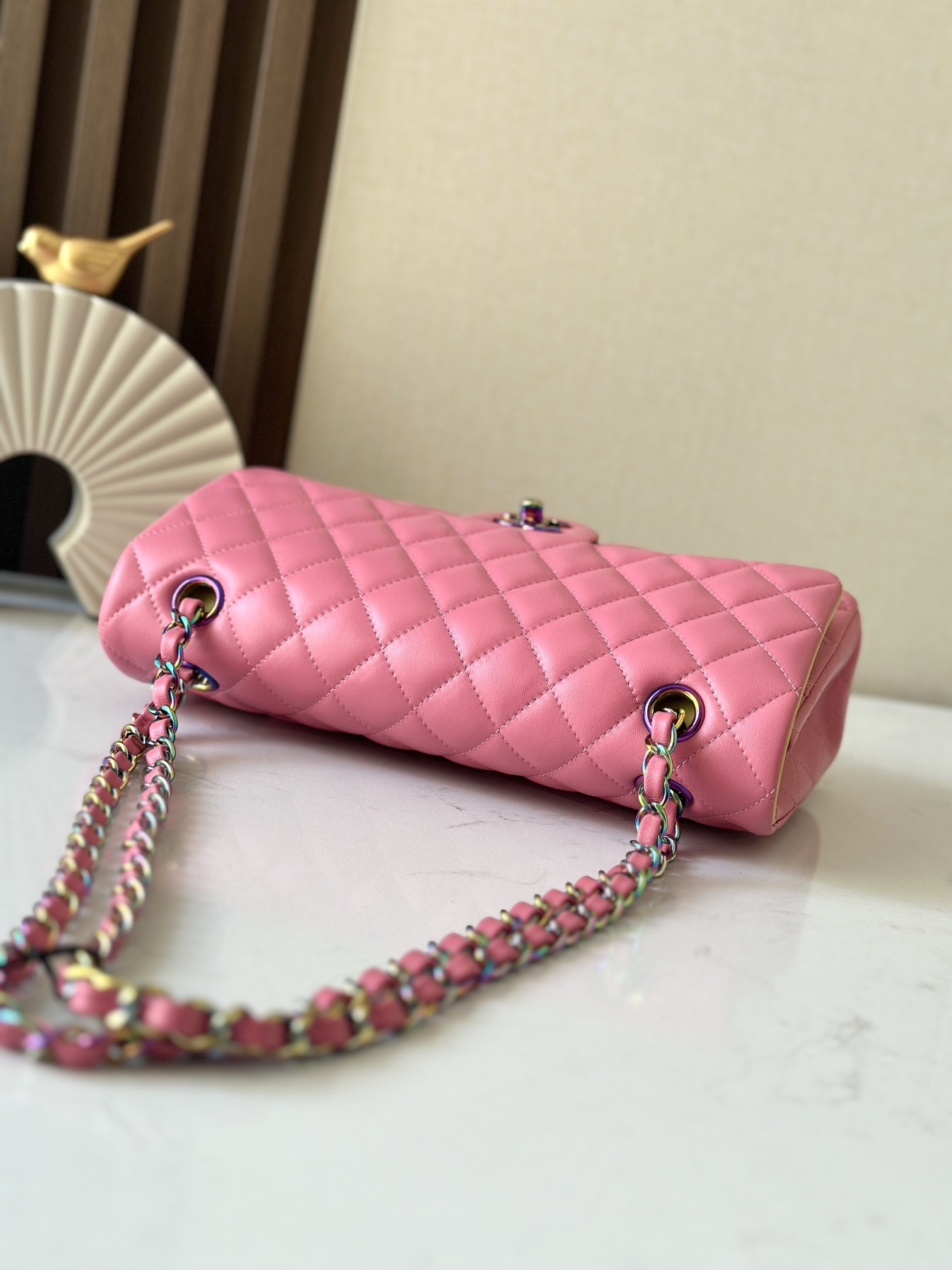 Ch*el classic flap handbag cf 25.5x15x6cm