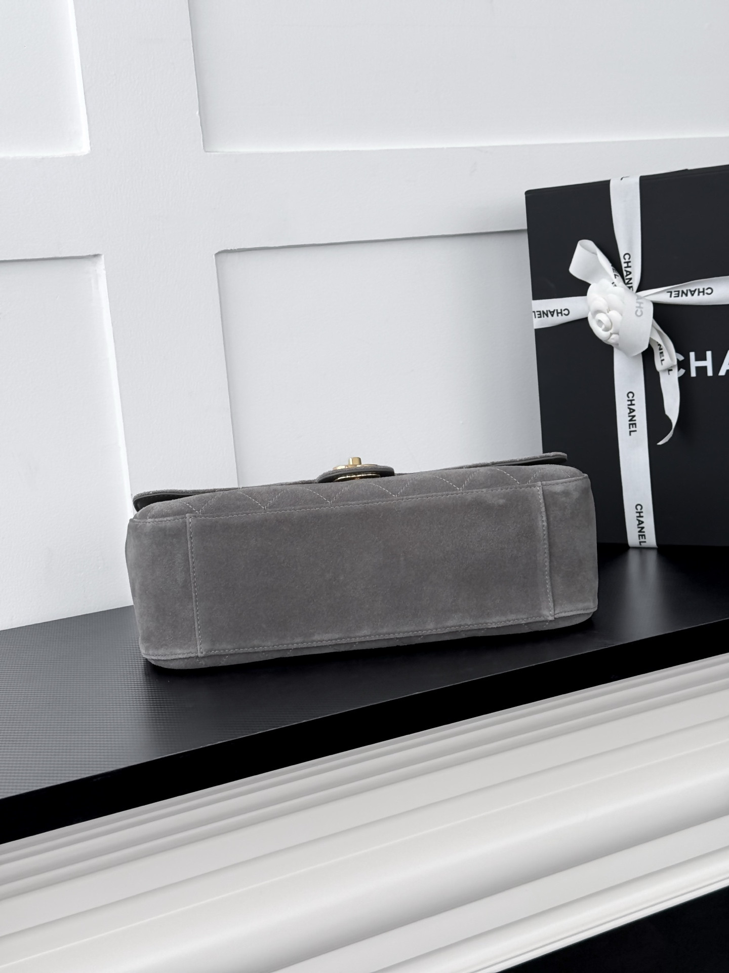 Ch*el flap bag as6627 19.5x32x10cm