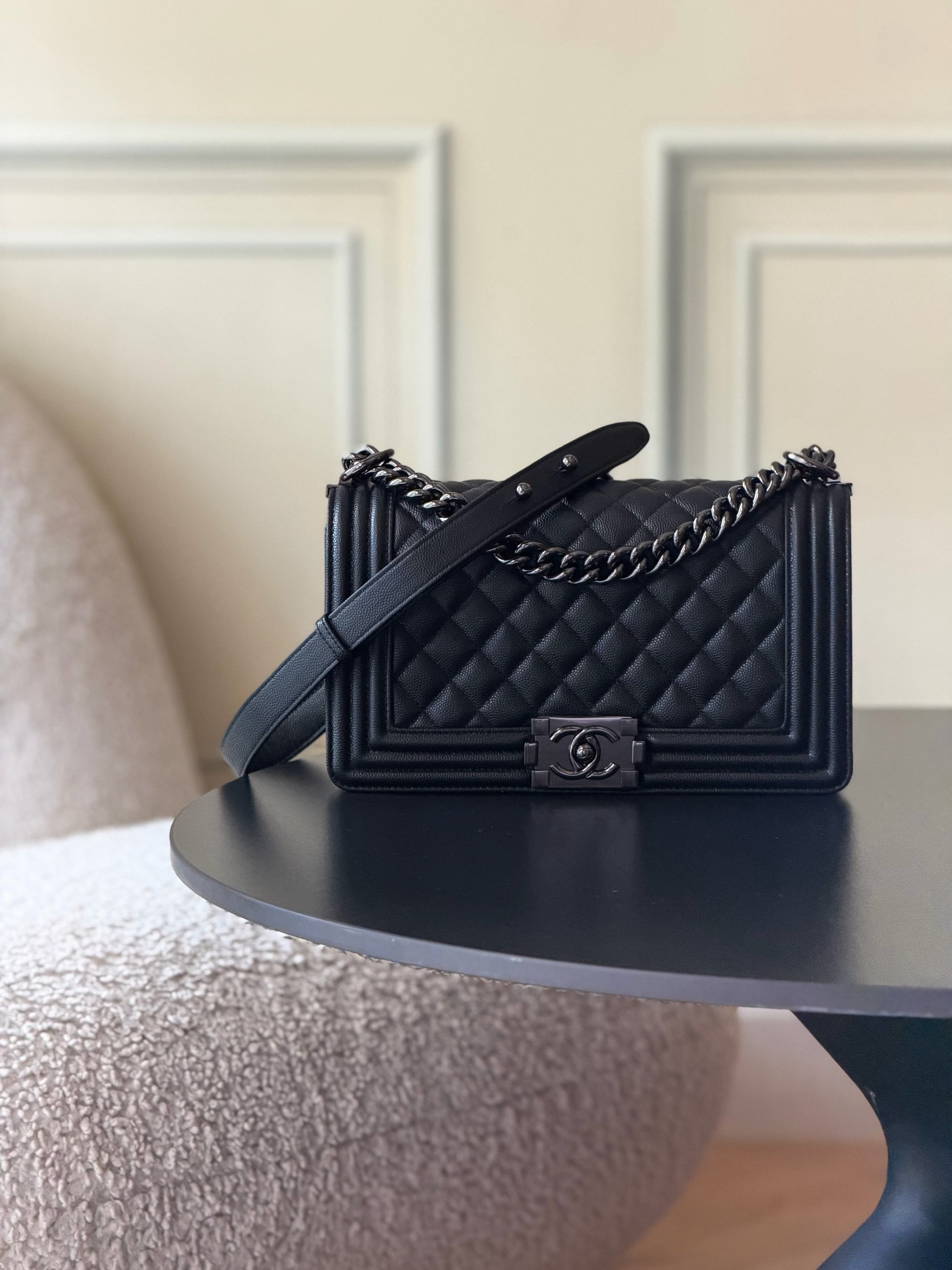 Ch*el boy handbag 15x25x9cm