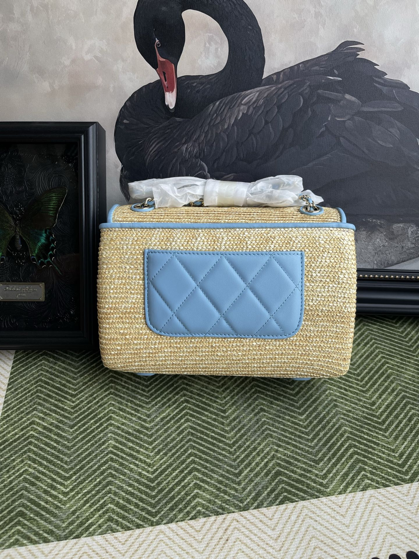 Ch*el flap bag as6017 23x14.5x6cm