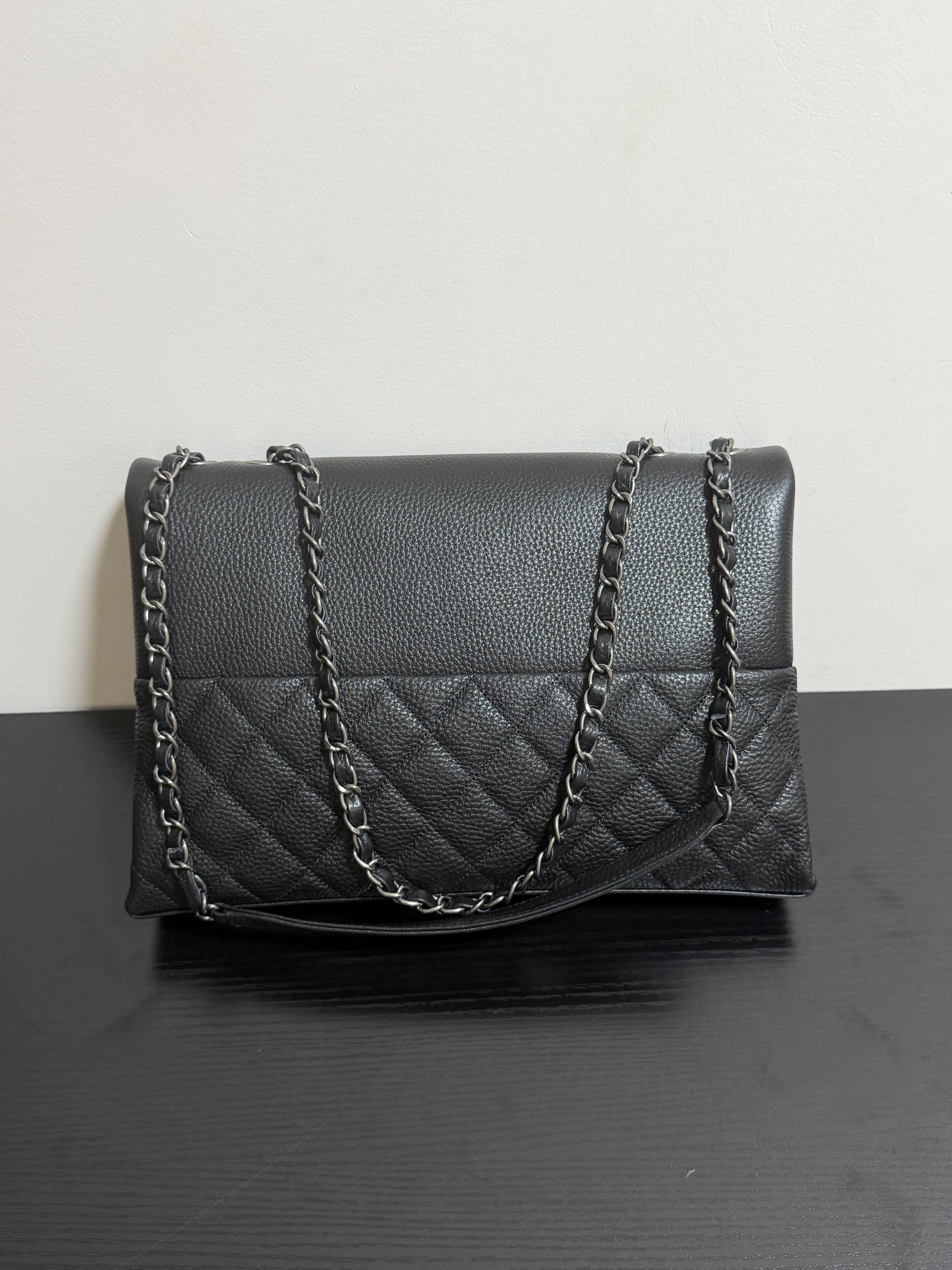 Ch*el hampton flap handbag as7095 32x19x7.5cm