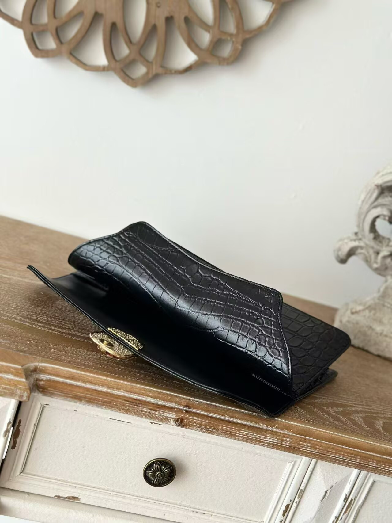 Ch*el clutch bag 30x13x14cm