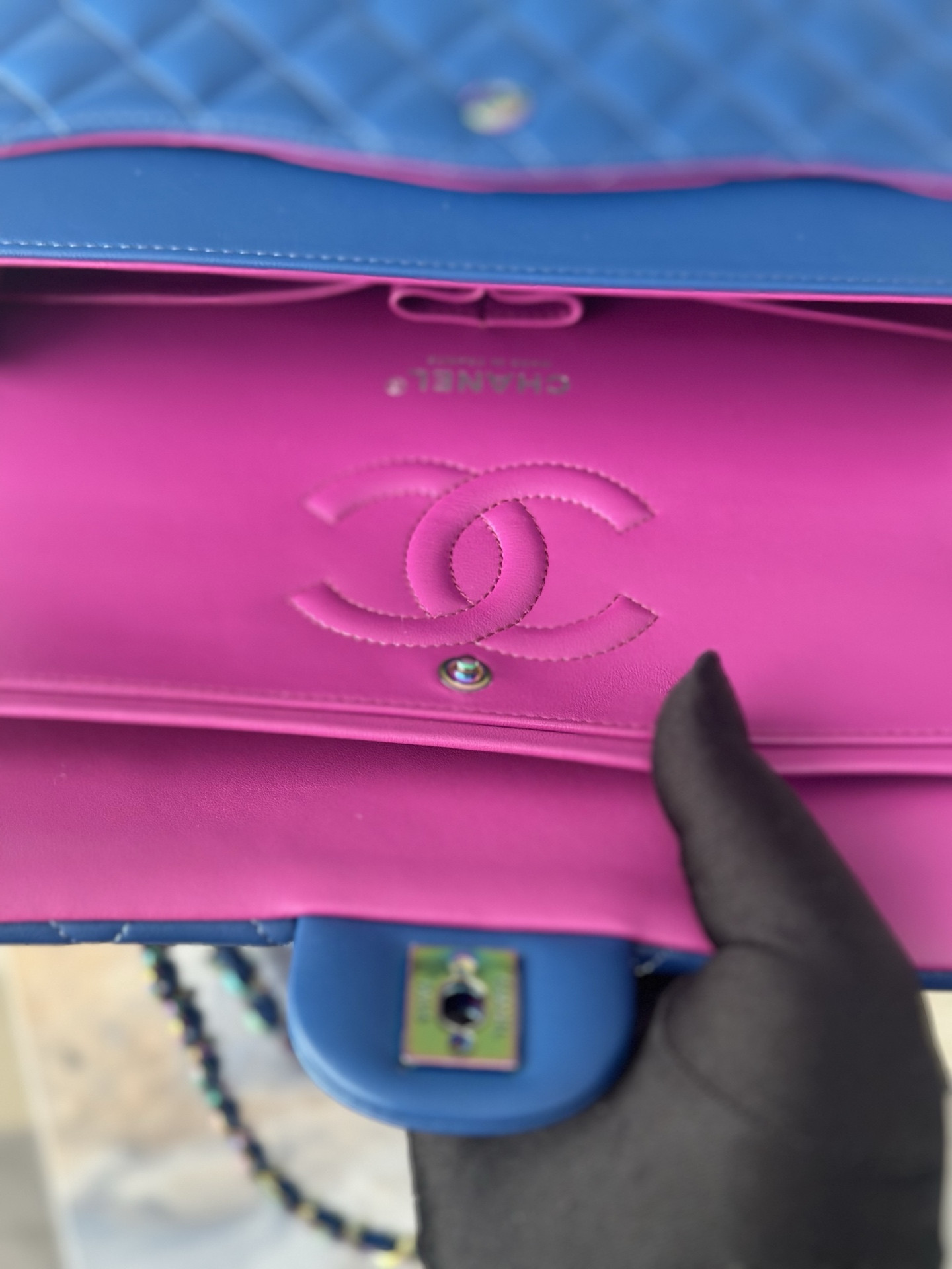 Ch*el flap bag 25.5x15x6cm