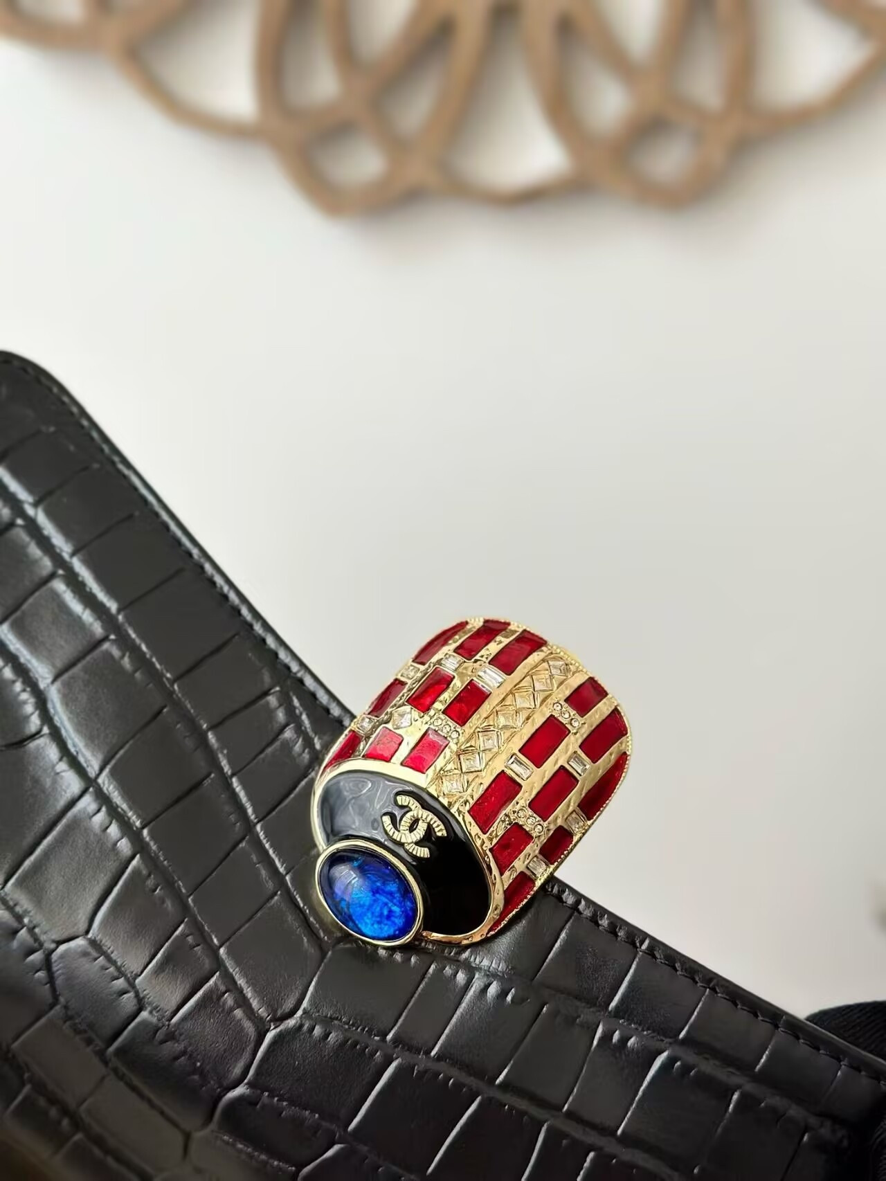 Ch*el clutch bag 30x13x14cm