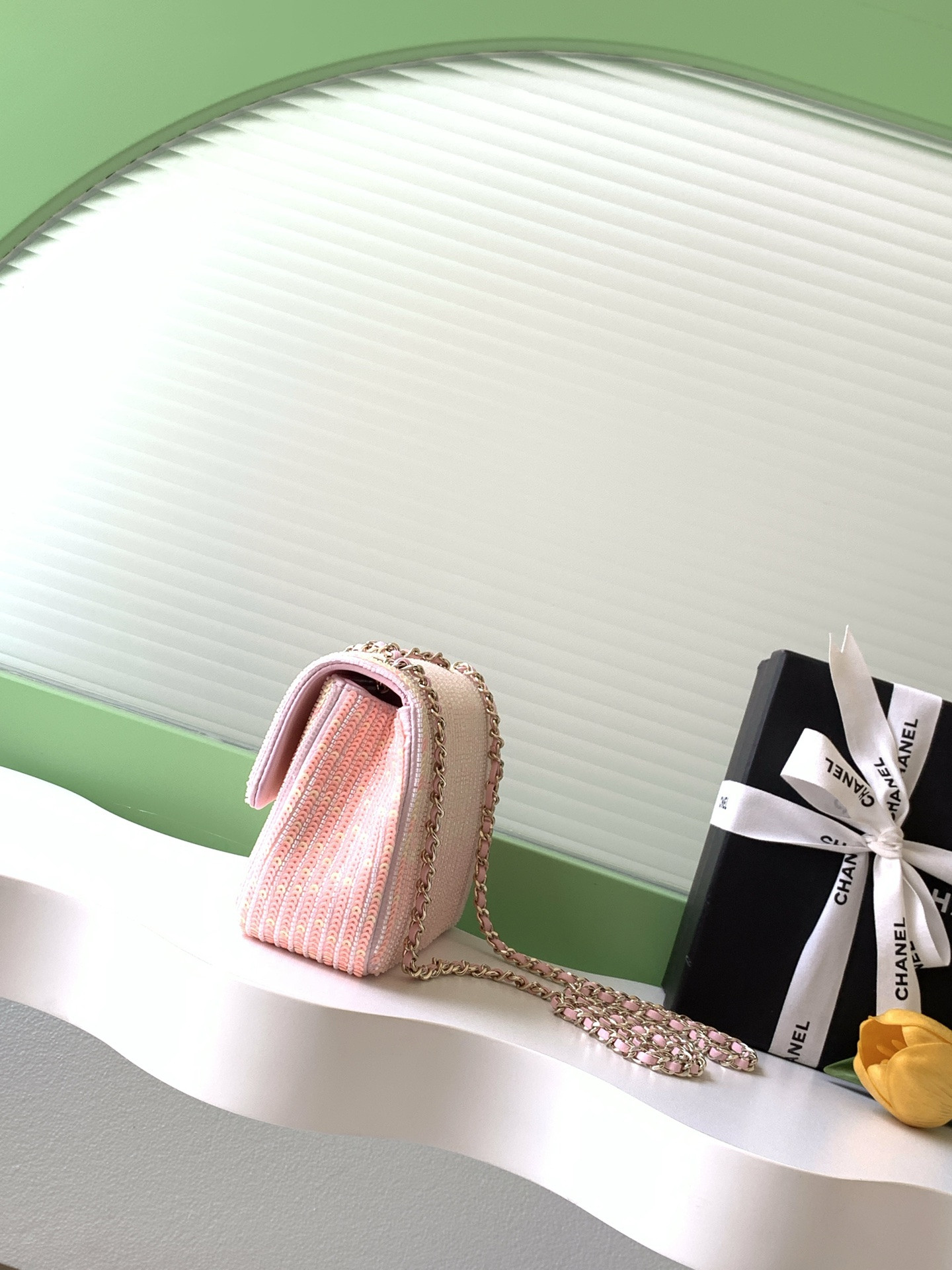 Ch*el flap bag 21x14x8cm