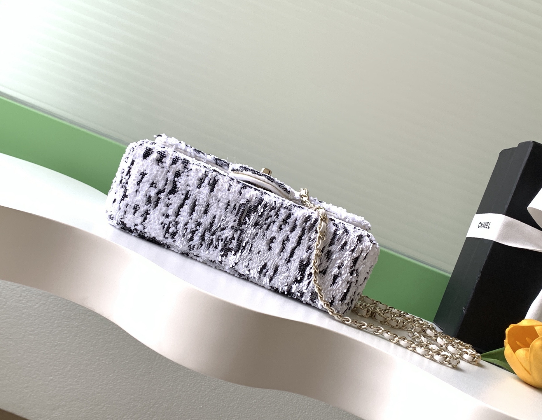Ch*el flap bag as4418 14x21x8cm