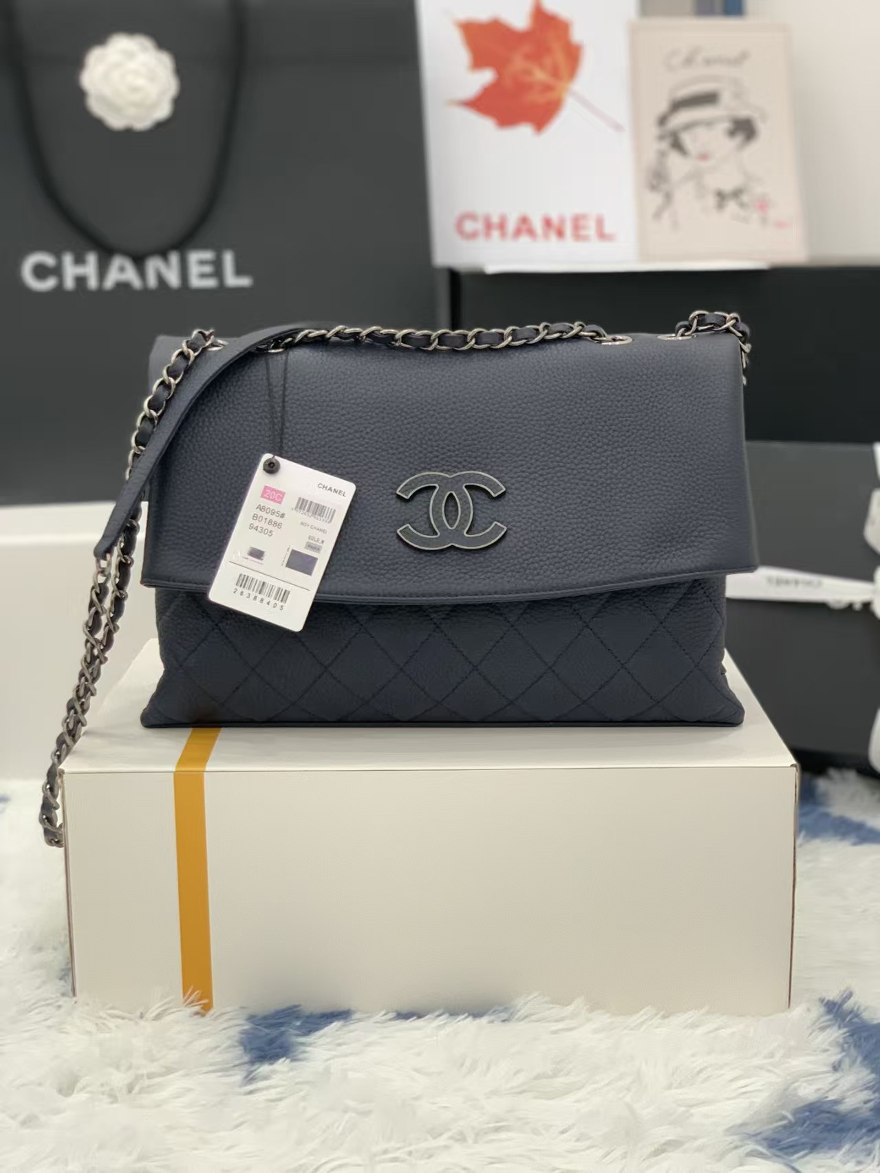 Ch*el flap bag 32x19x7.5cm