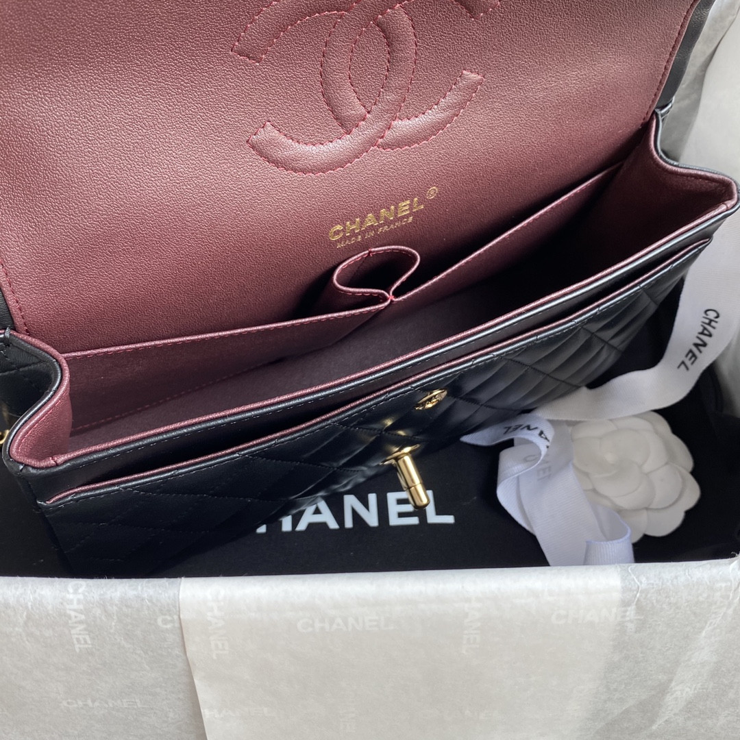 Ch*el classic flap bag a01112 15.5x25x6cm
