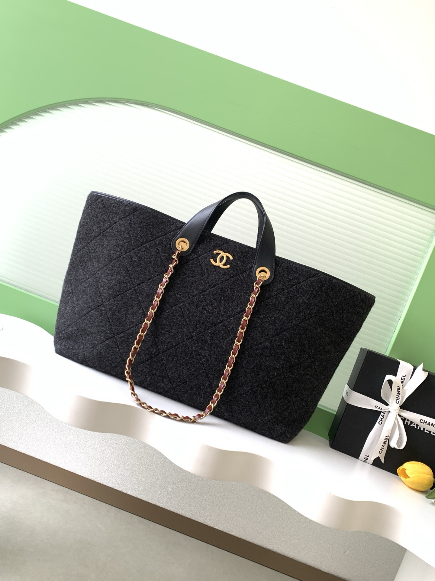 Ch*el maxi shopping bag 32x60x17cm