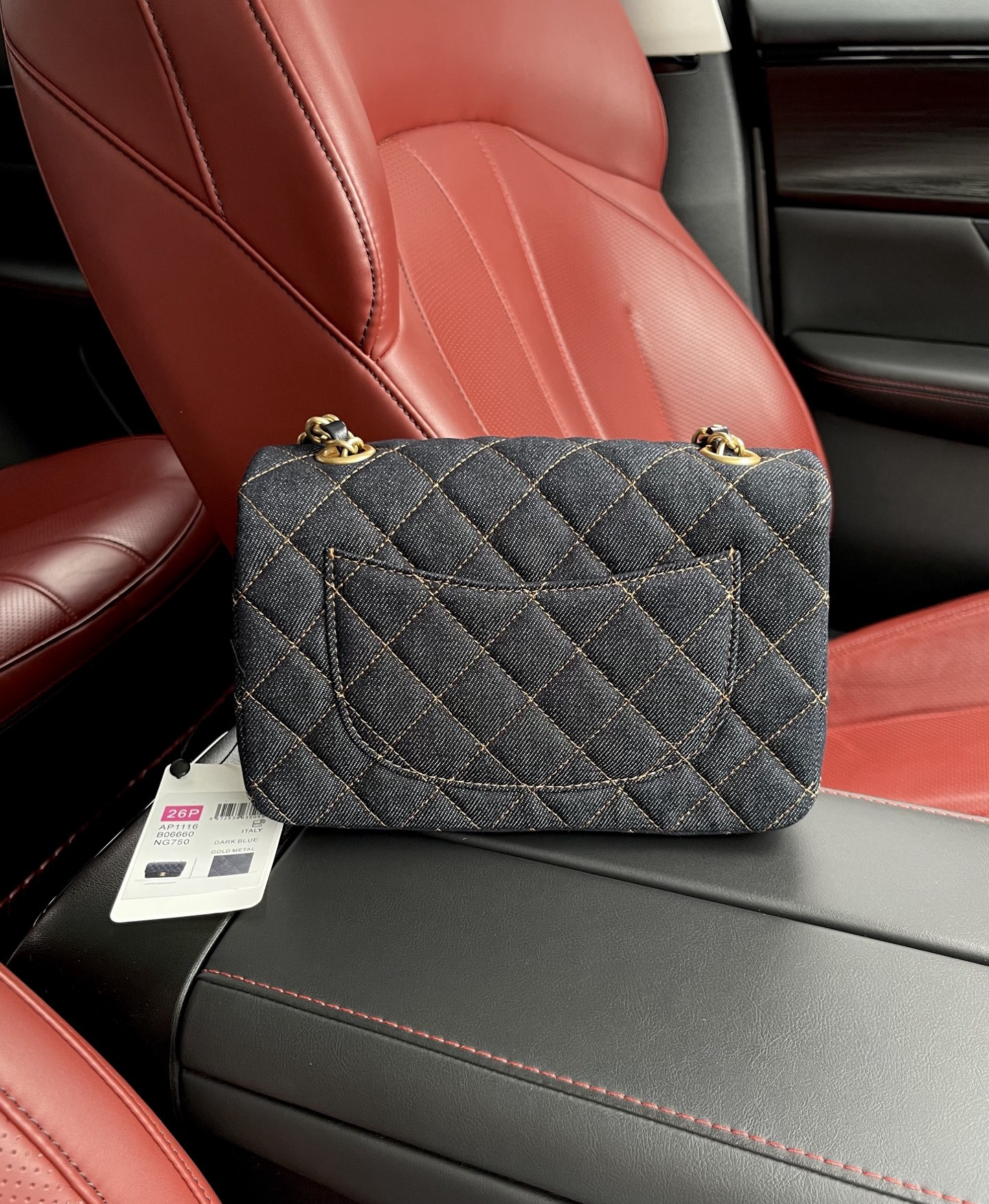 Ch*el mini classic handbag a69900 12x20x6cm