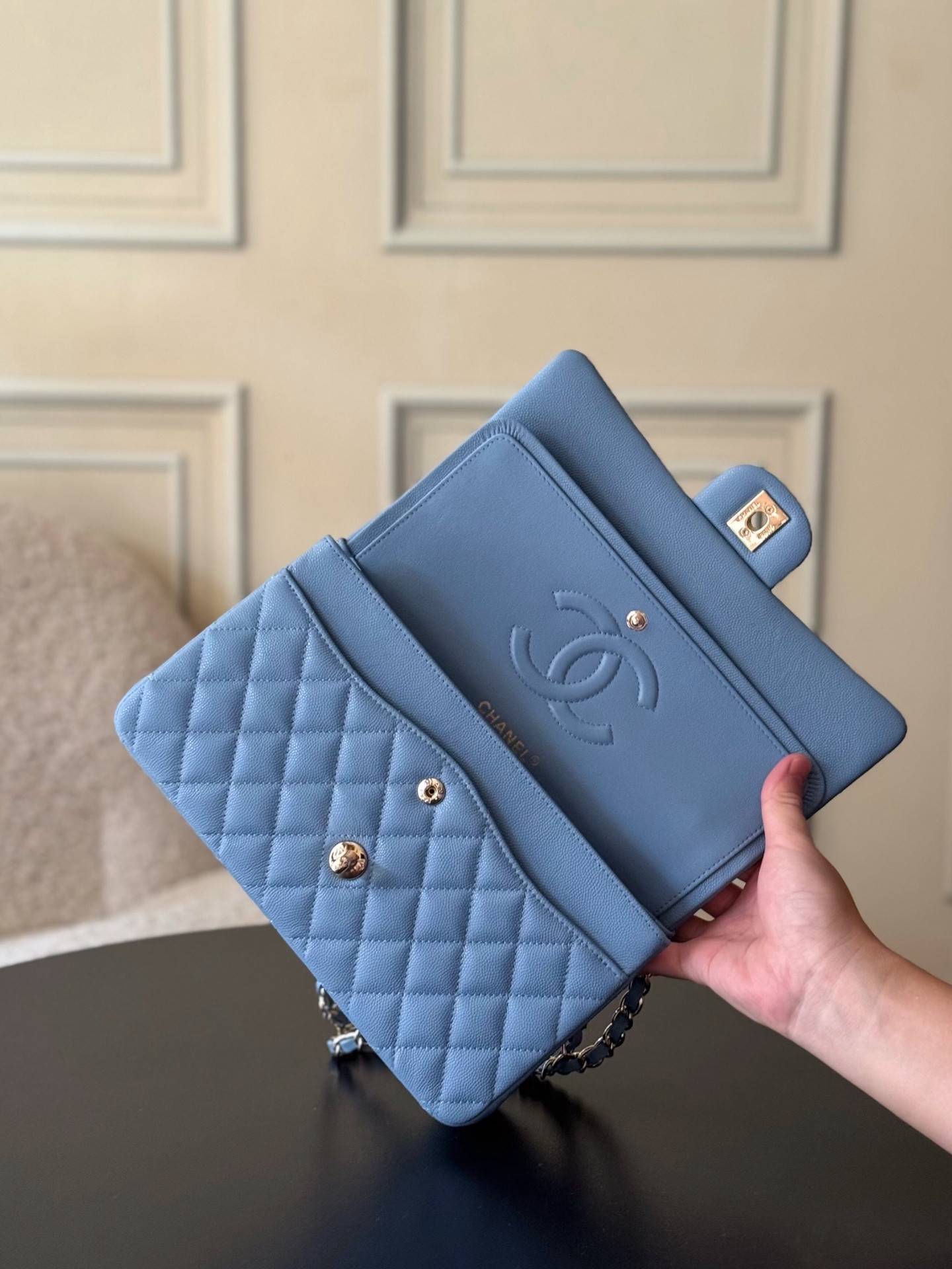 Ch*el classic flap handbag cf 25.5x15.5x6.5cm