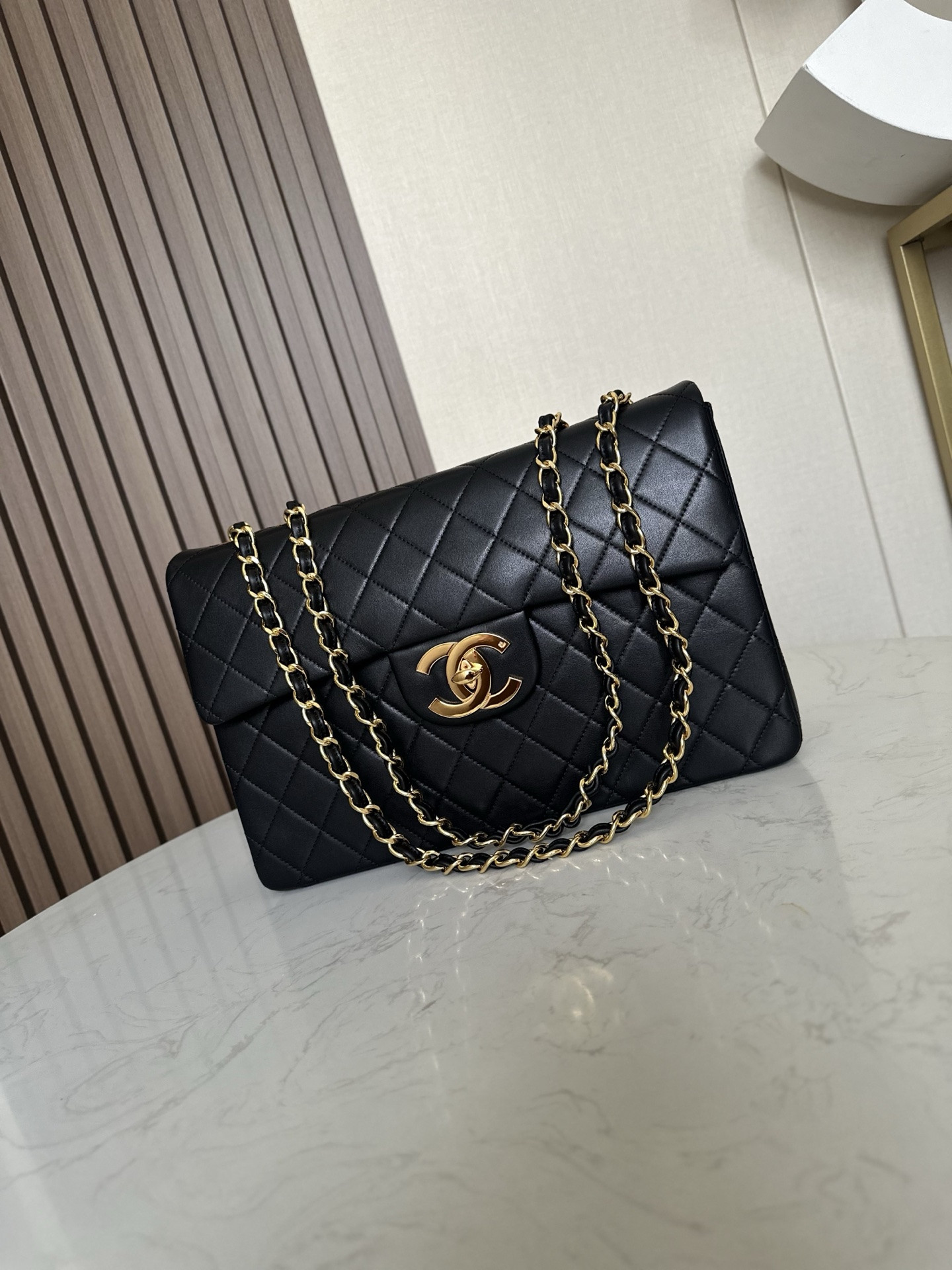 Ch*el flap bag 34x22x10cm