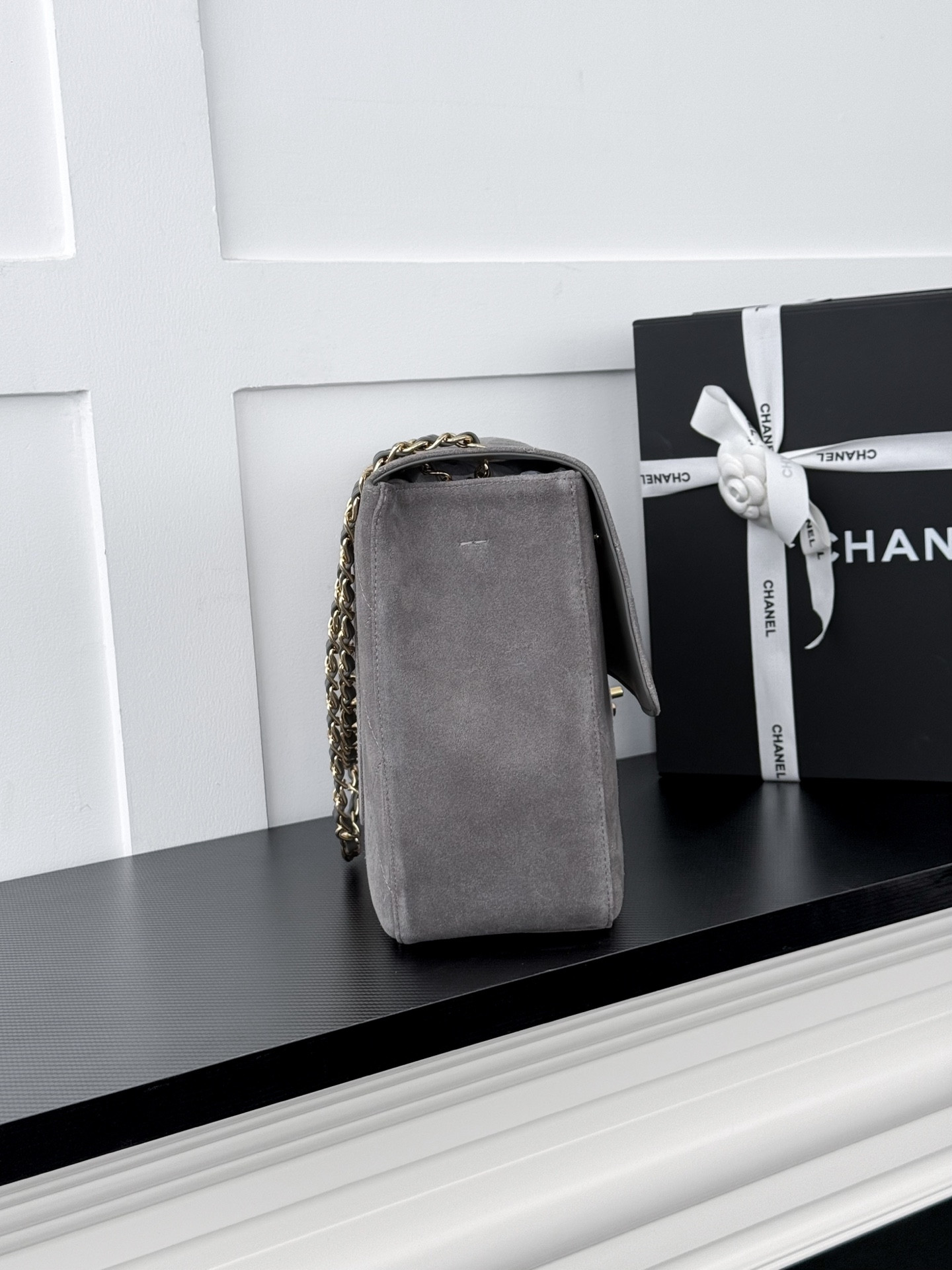 Ch*el flap bag as6628 38.5x26x11cm