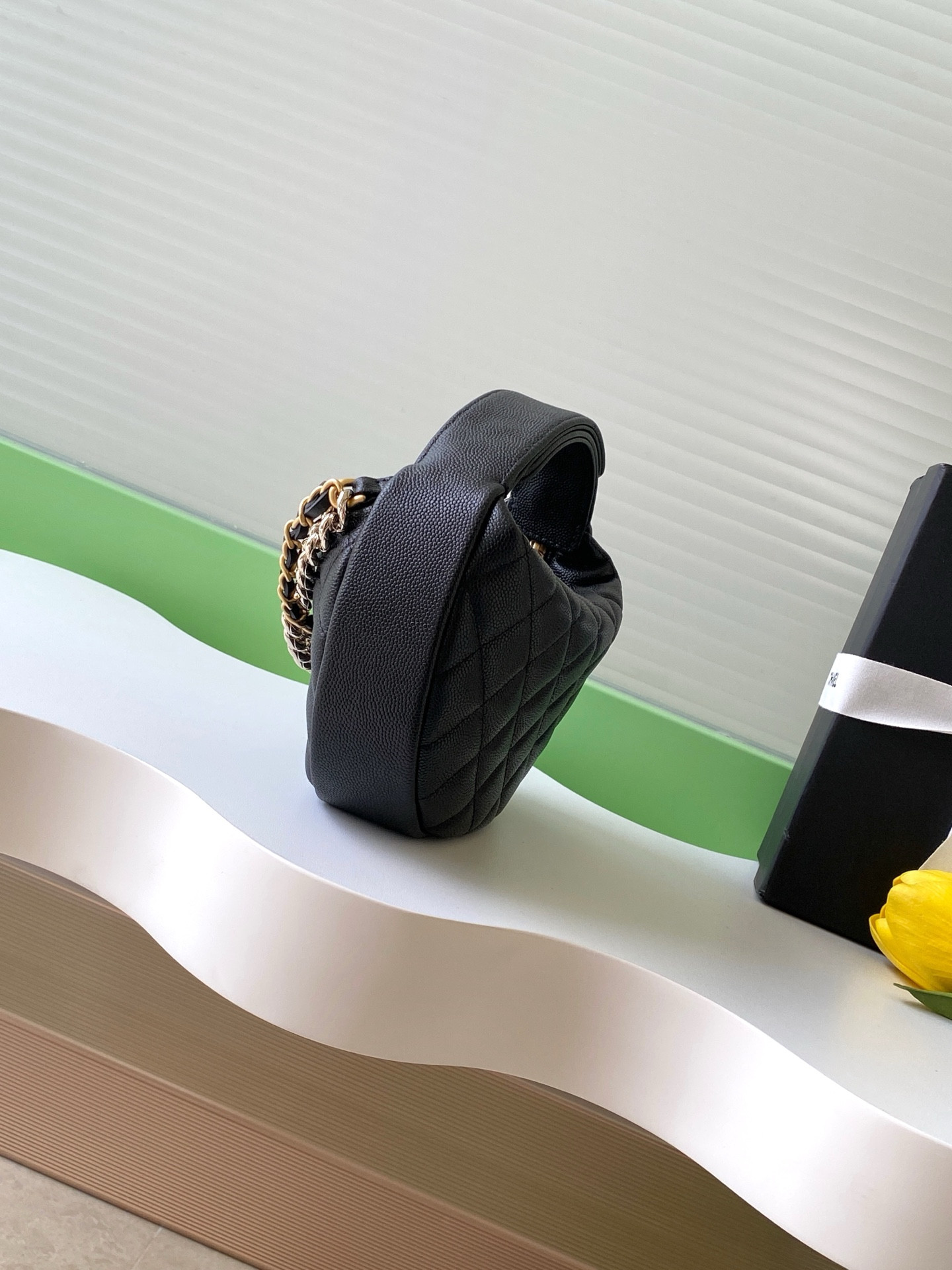 Ch*el cylindrical clutch 17x18x7cm