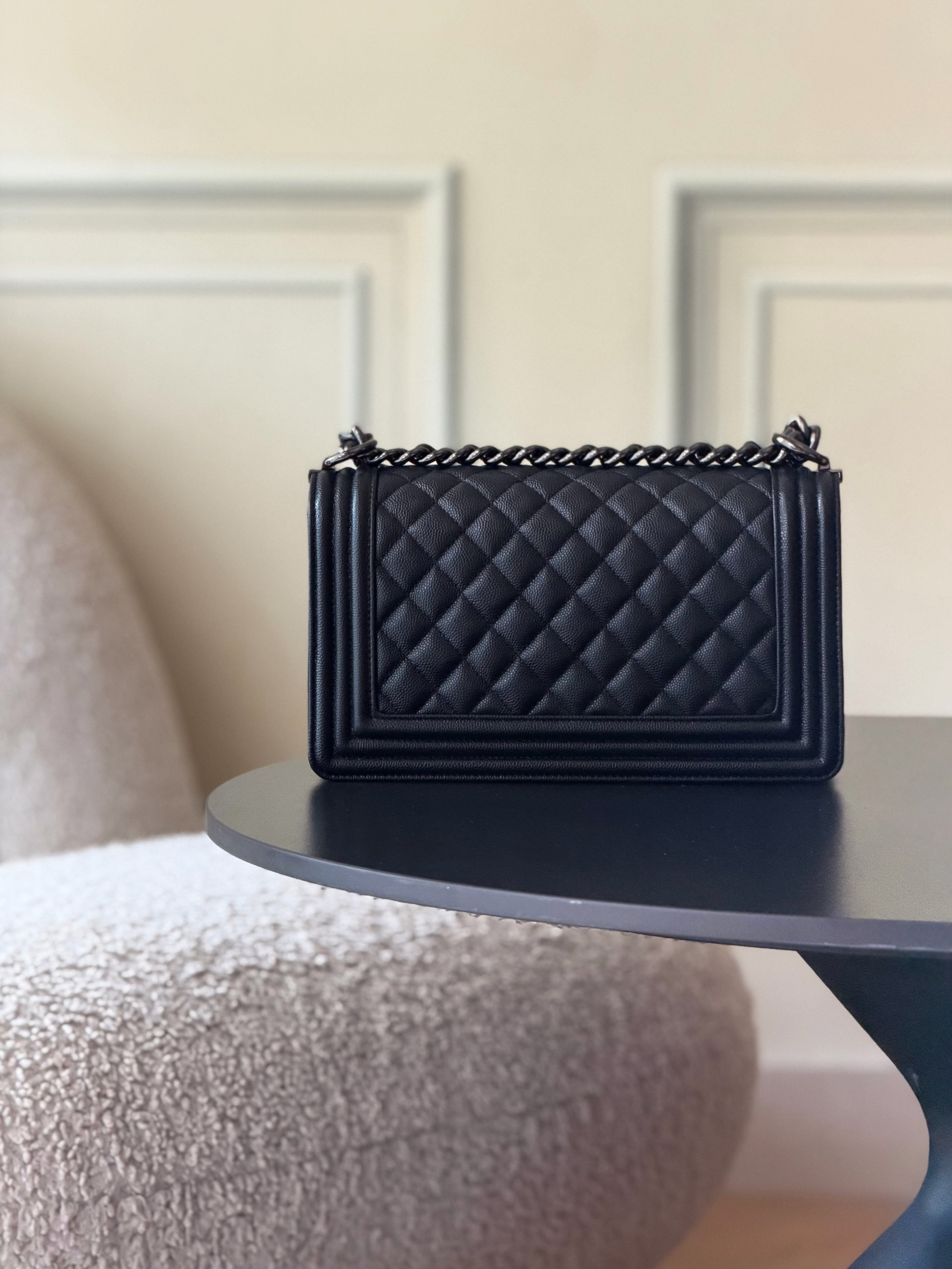 Ch*el boy handbag 15x25x9cm